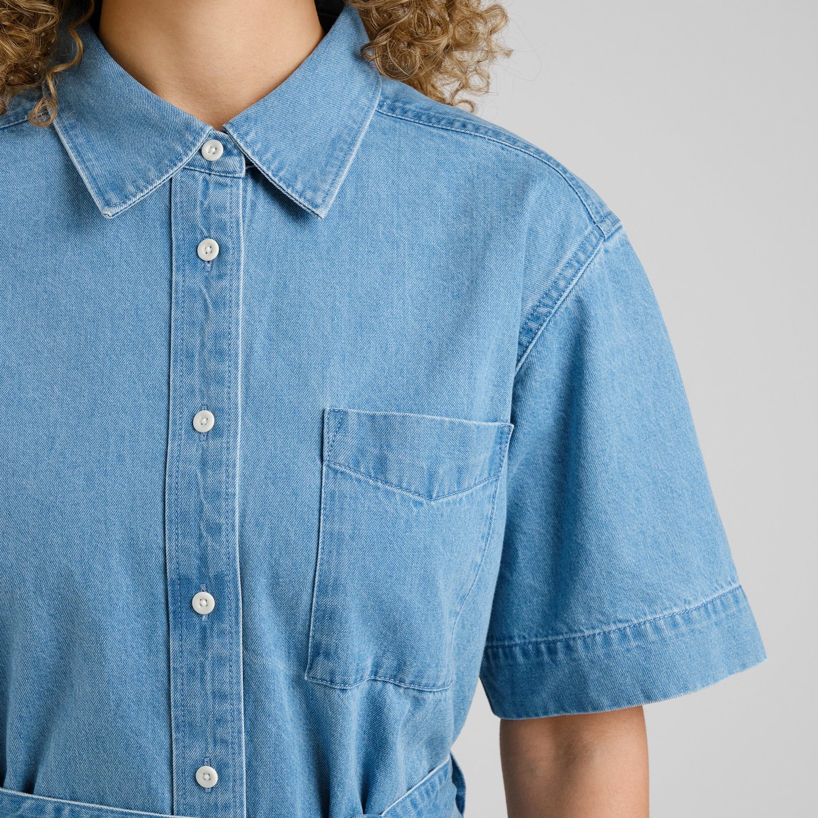 Shirt Dress Ripa Denim Light Blue