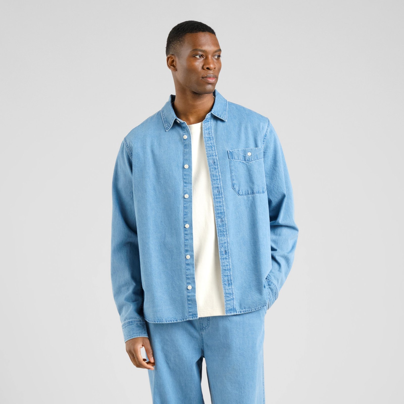 Shirt Lunnevik Denim Light Blue
