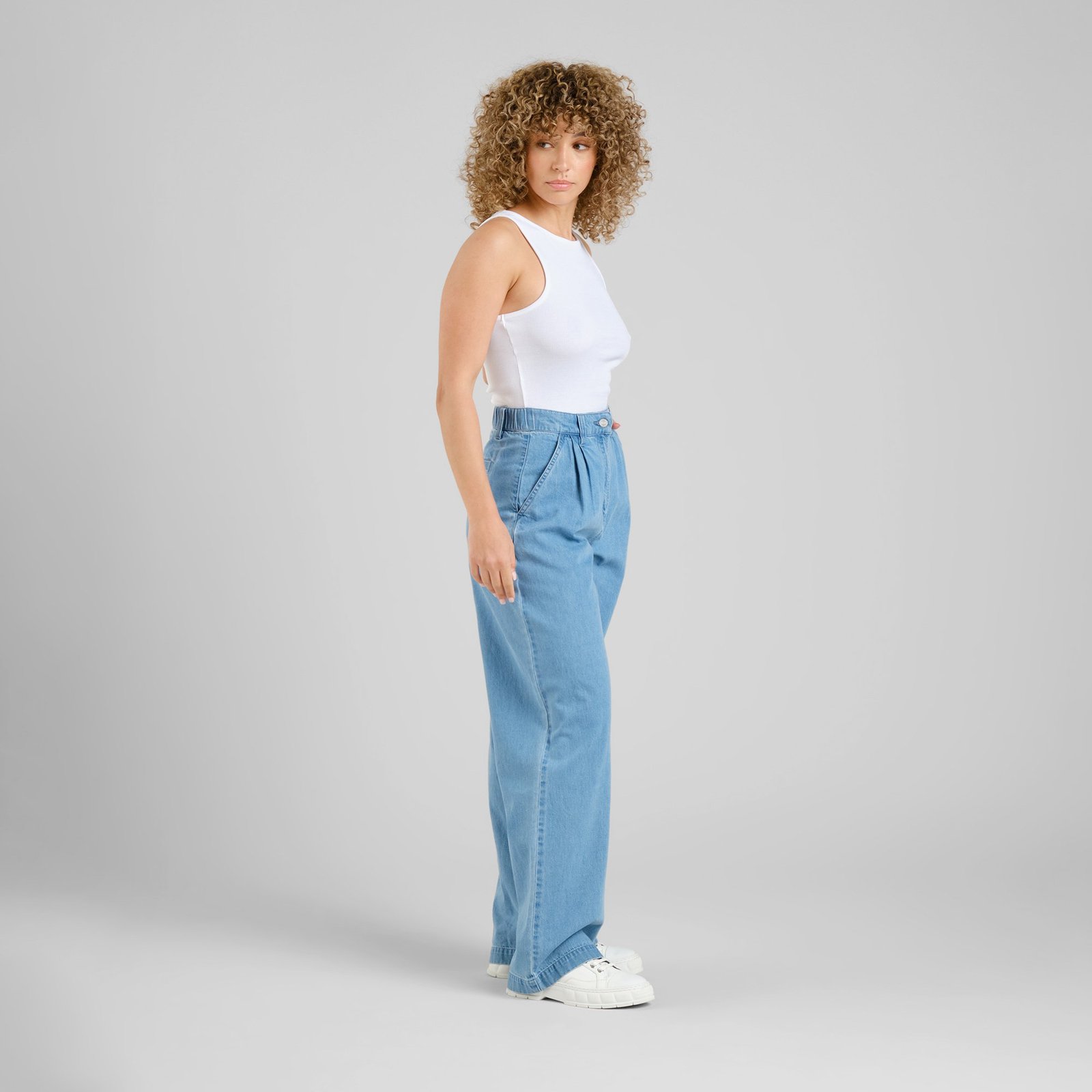 Pants Vickleby Denim Light Blue