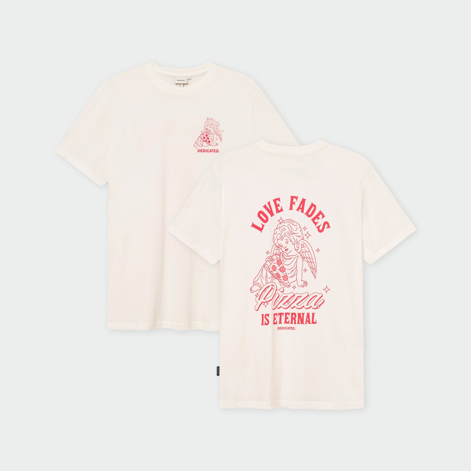 T-shirt Stockholm Eternal Pizza Off-White