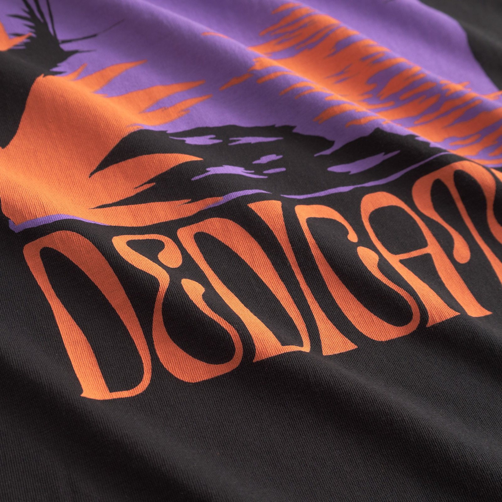 T-shirt Stockholm Island sunset Black