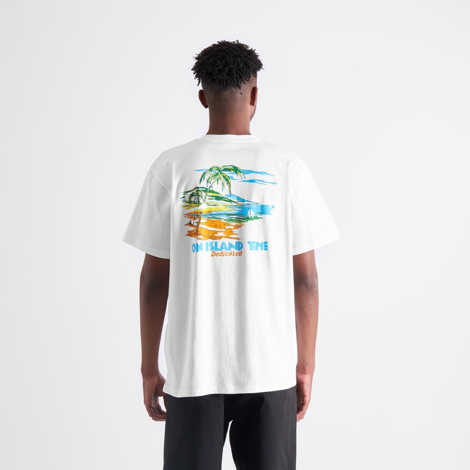 T-shirt Stockholm Island Time White