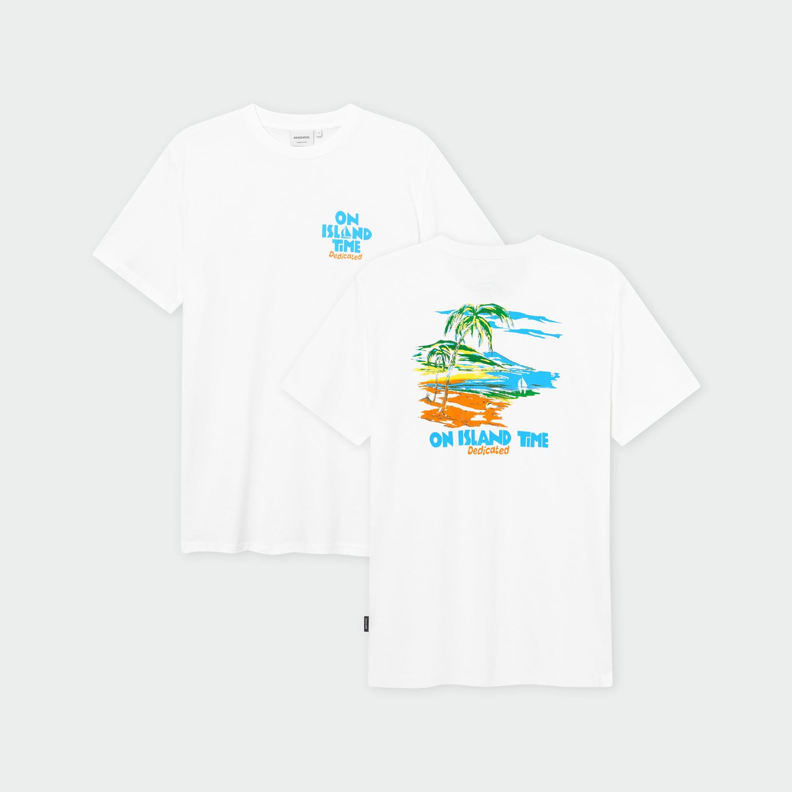 T-shirt Stockholm Island Time White