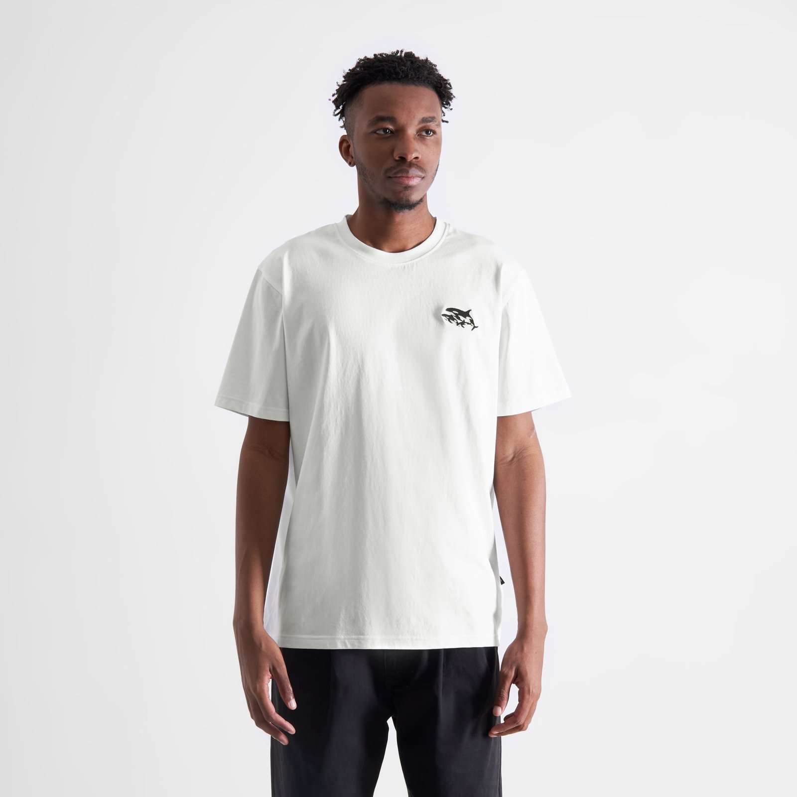 T-shirt Stockholm Jump Whale White