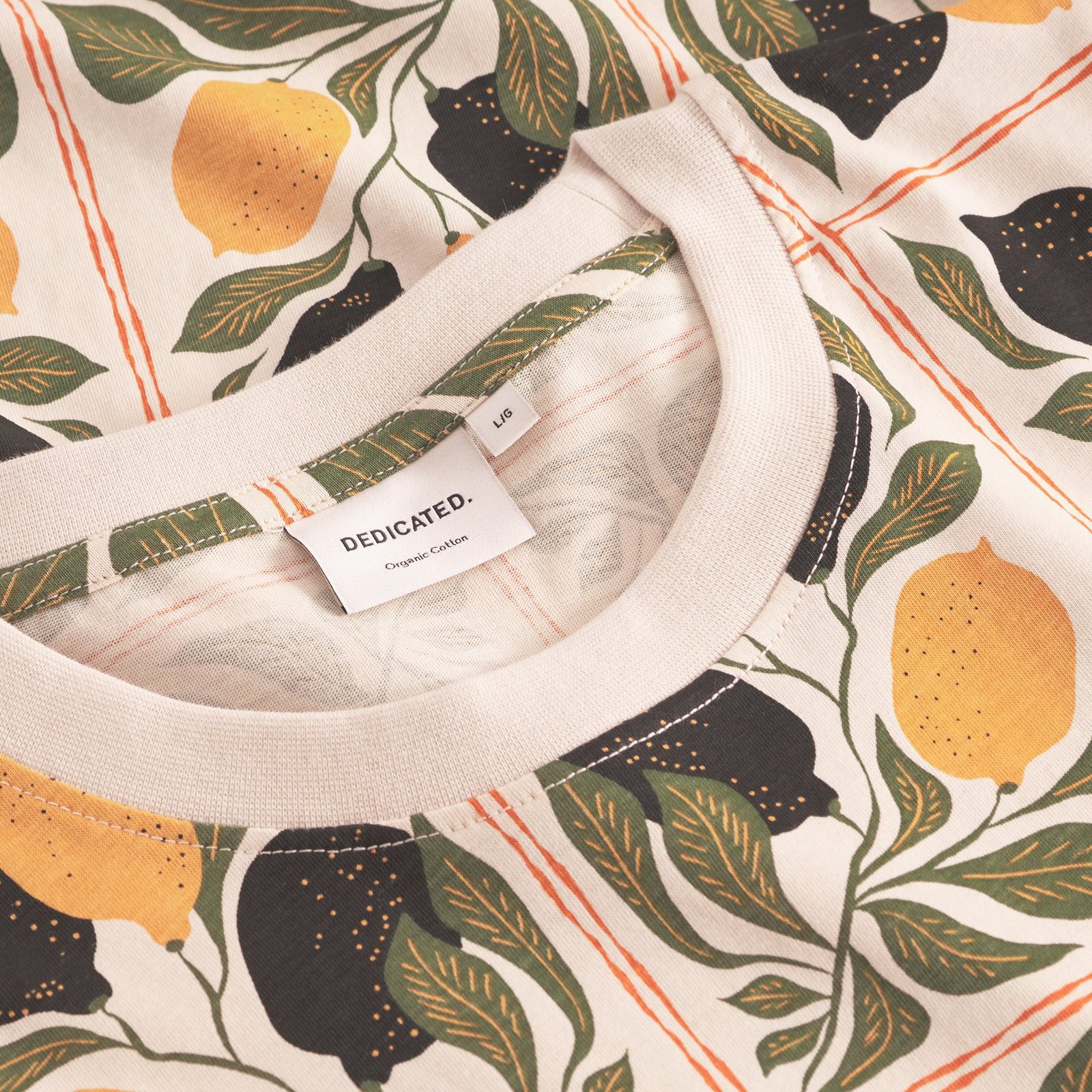 T-shirt Stockholm Lemon Tiles Oat White