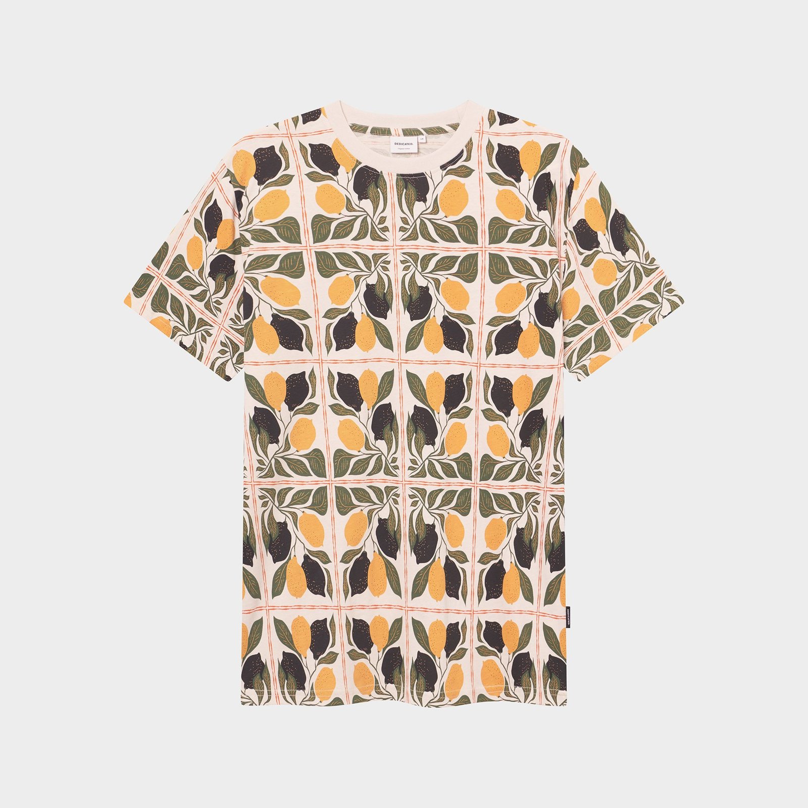 T-shirt Stockholm Lemon Tiles Oat White
