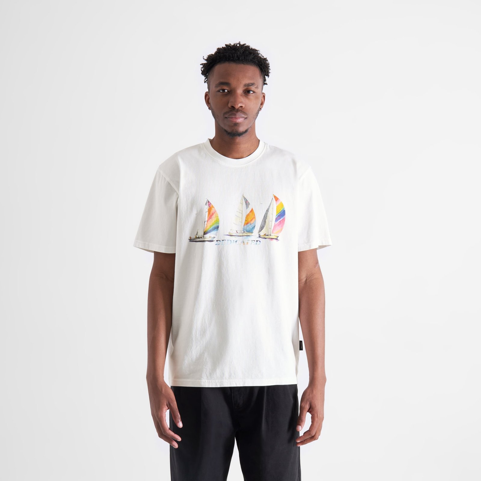 T-shirt Stockholm Sailing Boats White