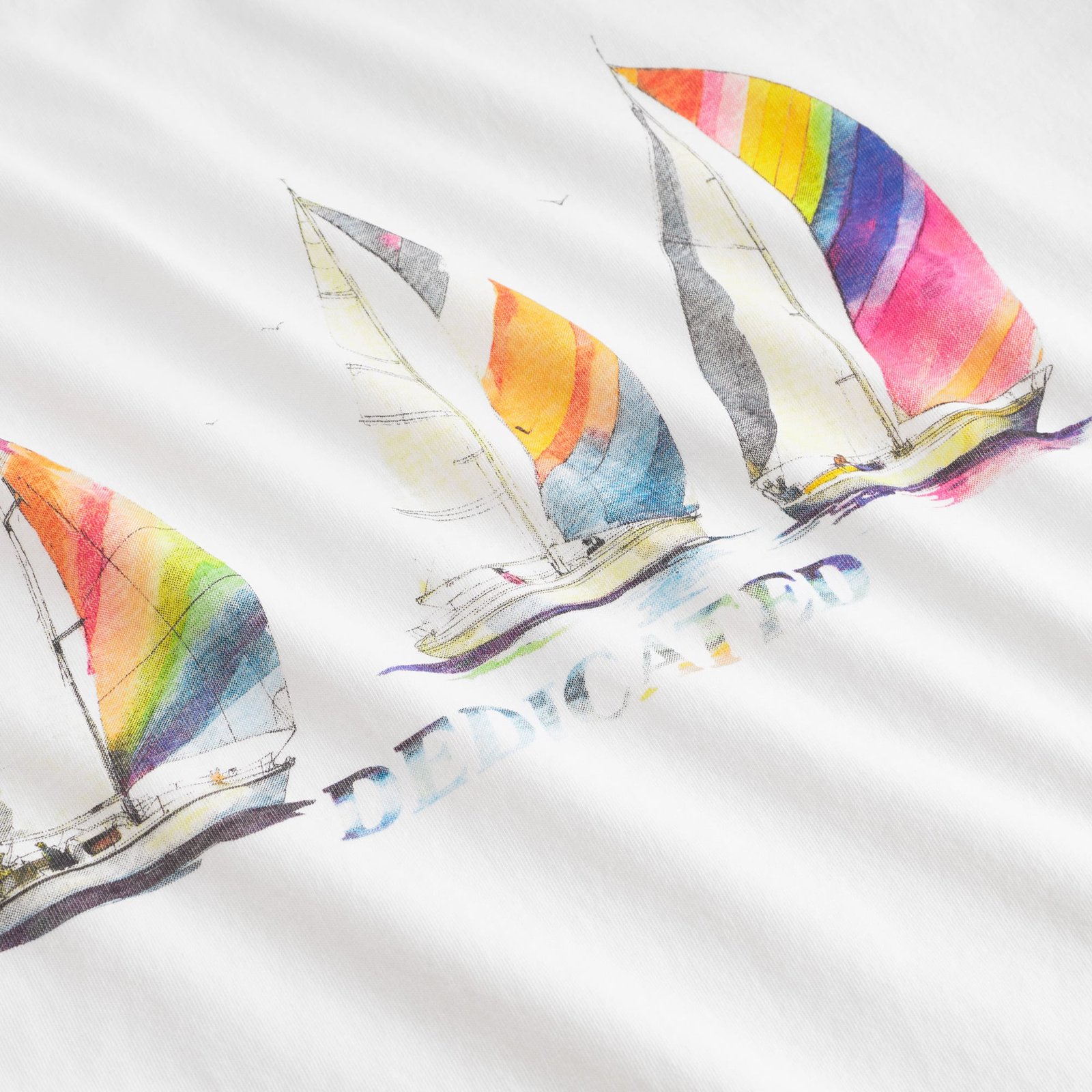 T-shirt Stockholm Sailing Boats White