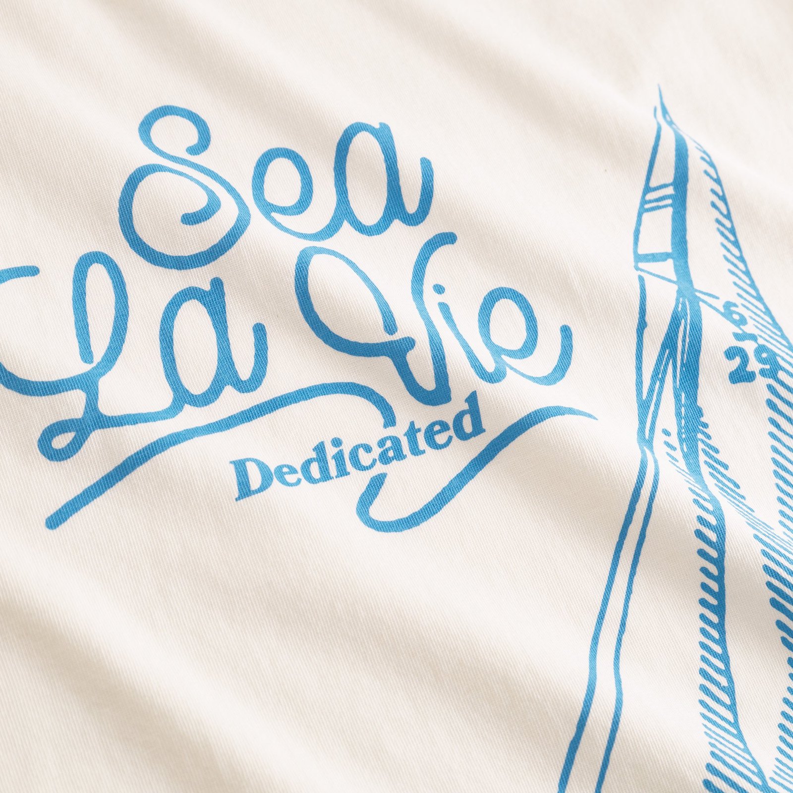 T-shirt Stockholm Sea La Vie Boat Off-White