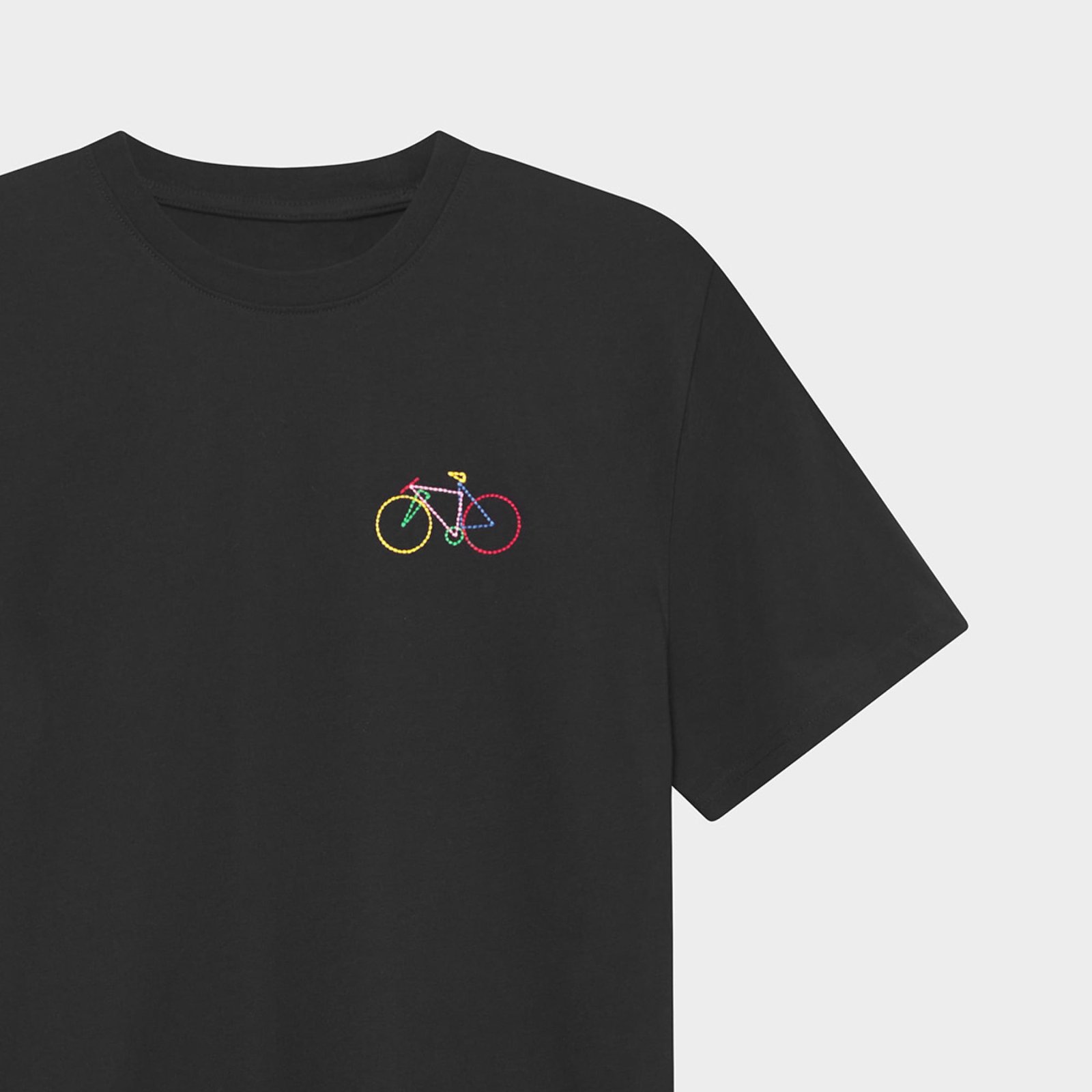T-shirt Stockholm Small Paper Cut Bike Black