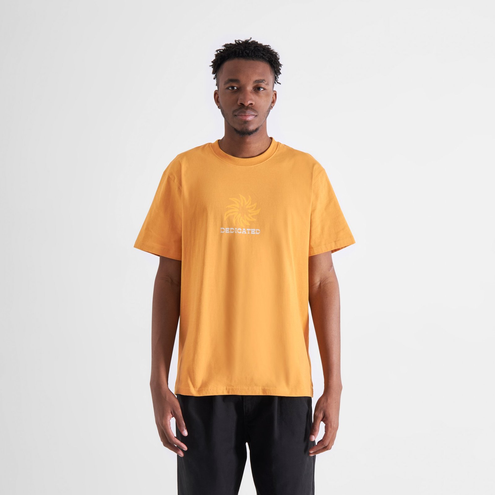 T-shirt Stockholm Sun Logo Amber Gold