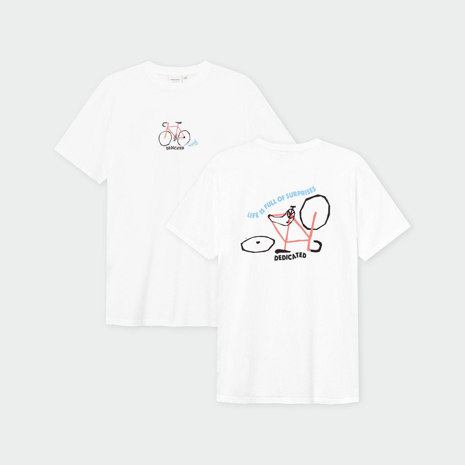 T-shirt Stockholm Surprise Bike White