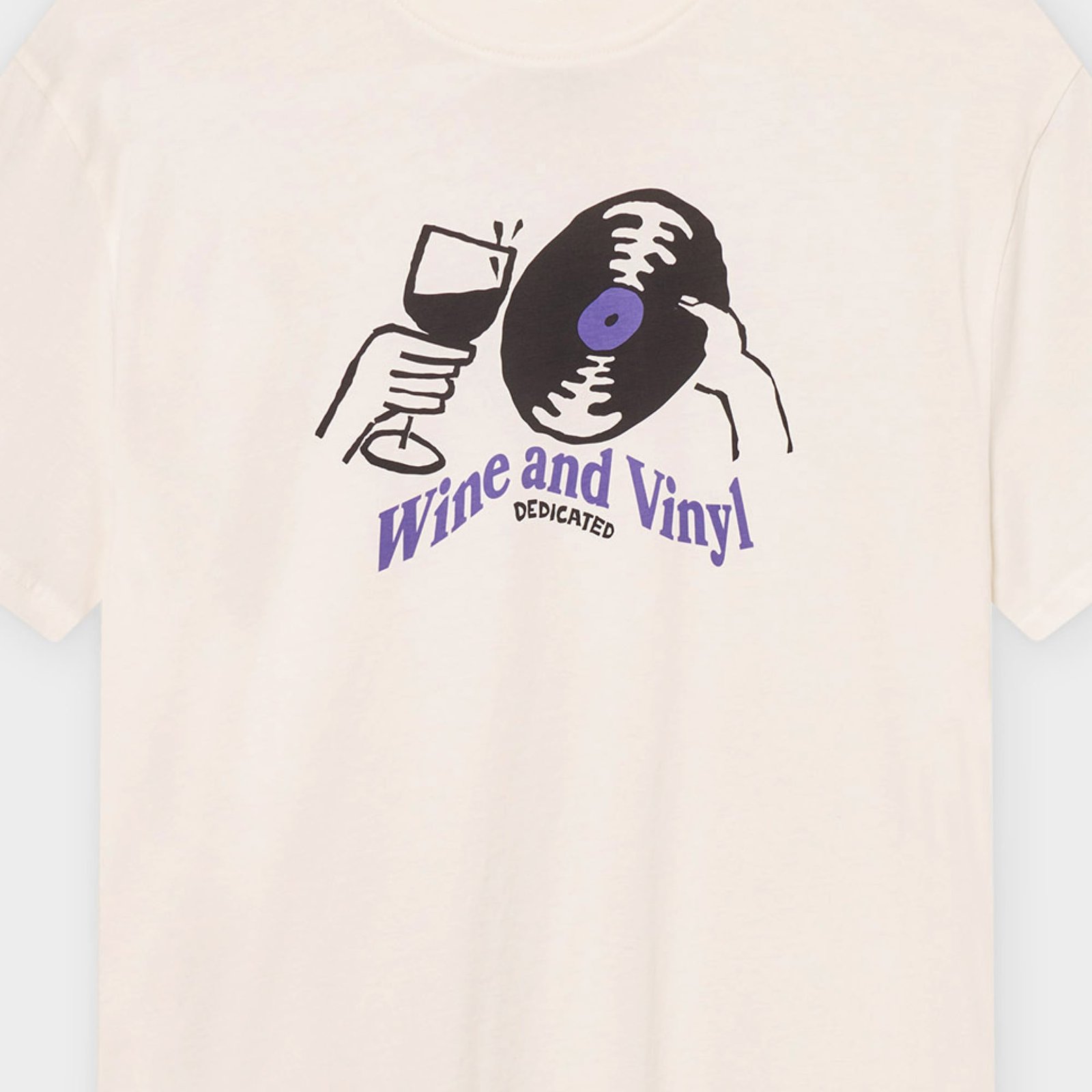 T-shirt Stockholm Wine And Vinyl Off-White