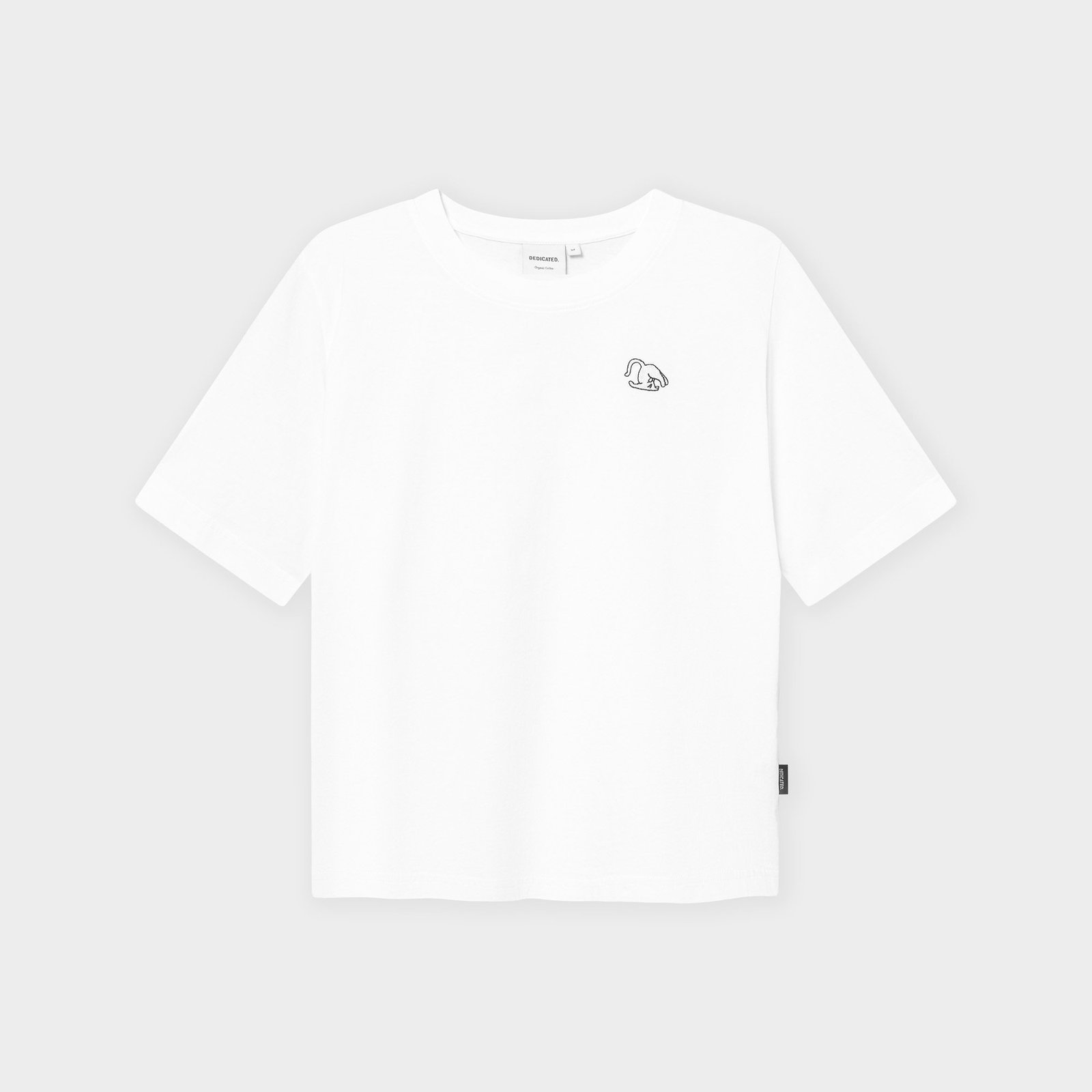 T-shirt Vadstena Cat Pose White