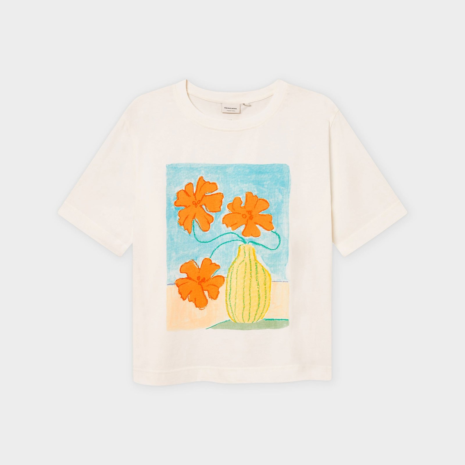 T-shirt Vadstena Flower Vase Off-White