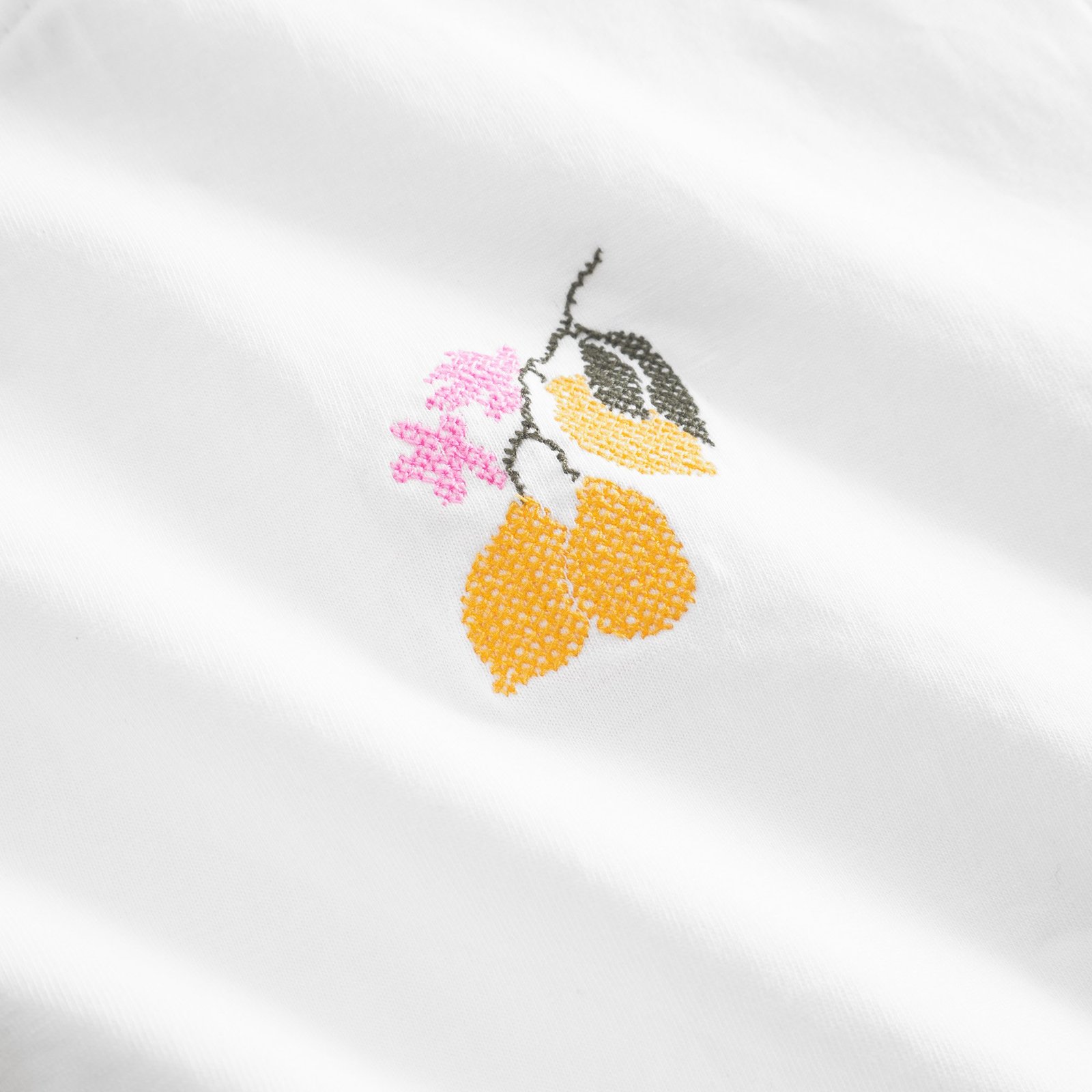 T-shirt Vadstena Lemon Branch White