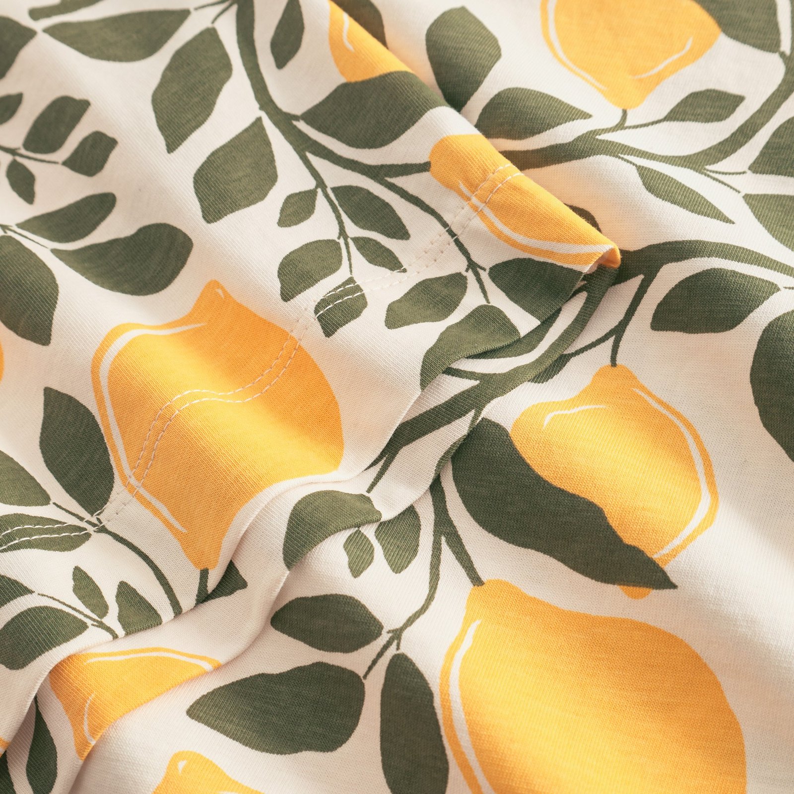 T-shirt Vadstena Lemon Branches White