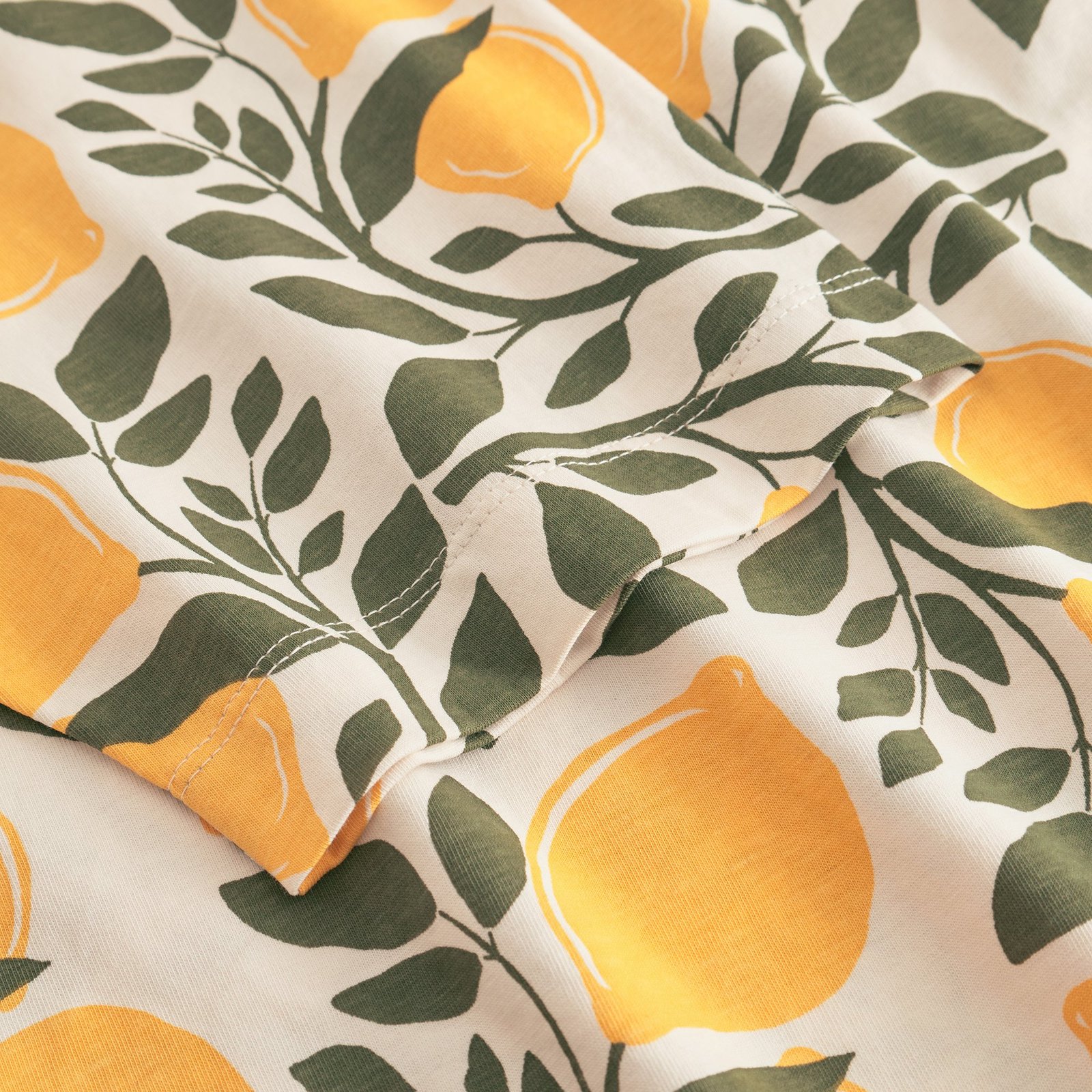 T-shirt Vadstena Lemon Branches White