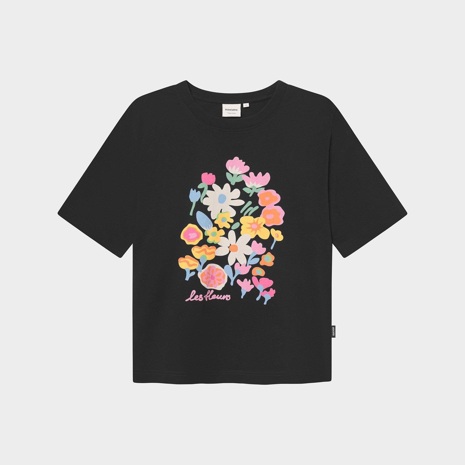 T-shirt Vadstena Les Fleurs Black