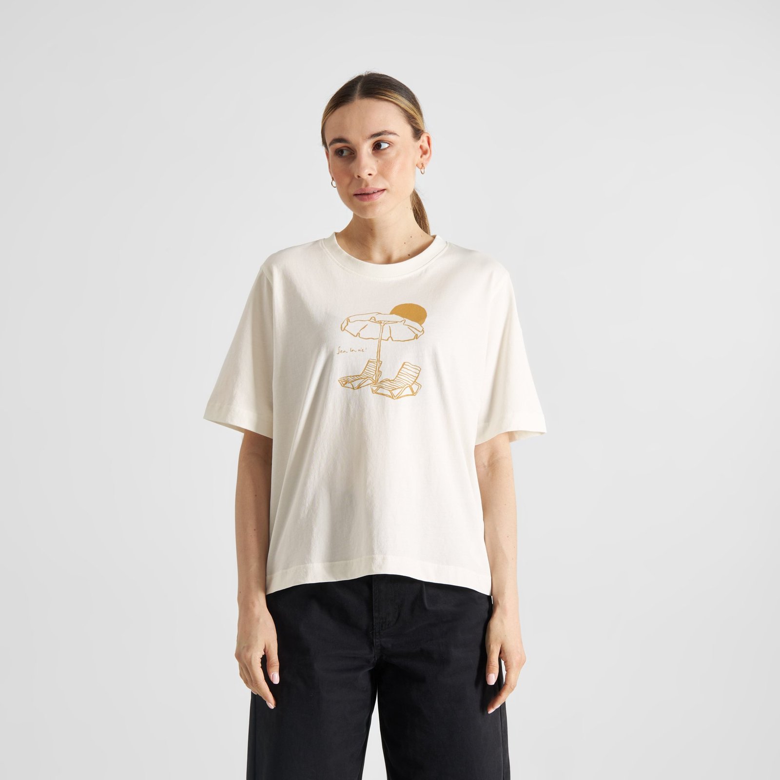 T-shirt Vadstena Sea La Vie Off-White