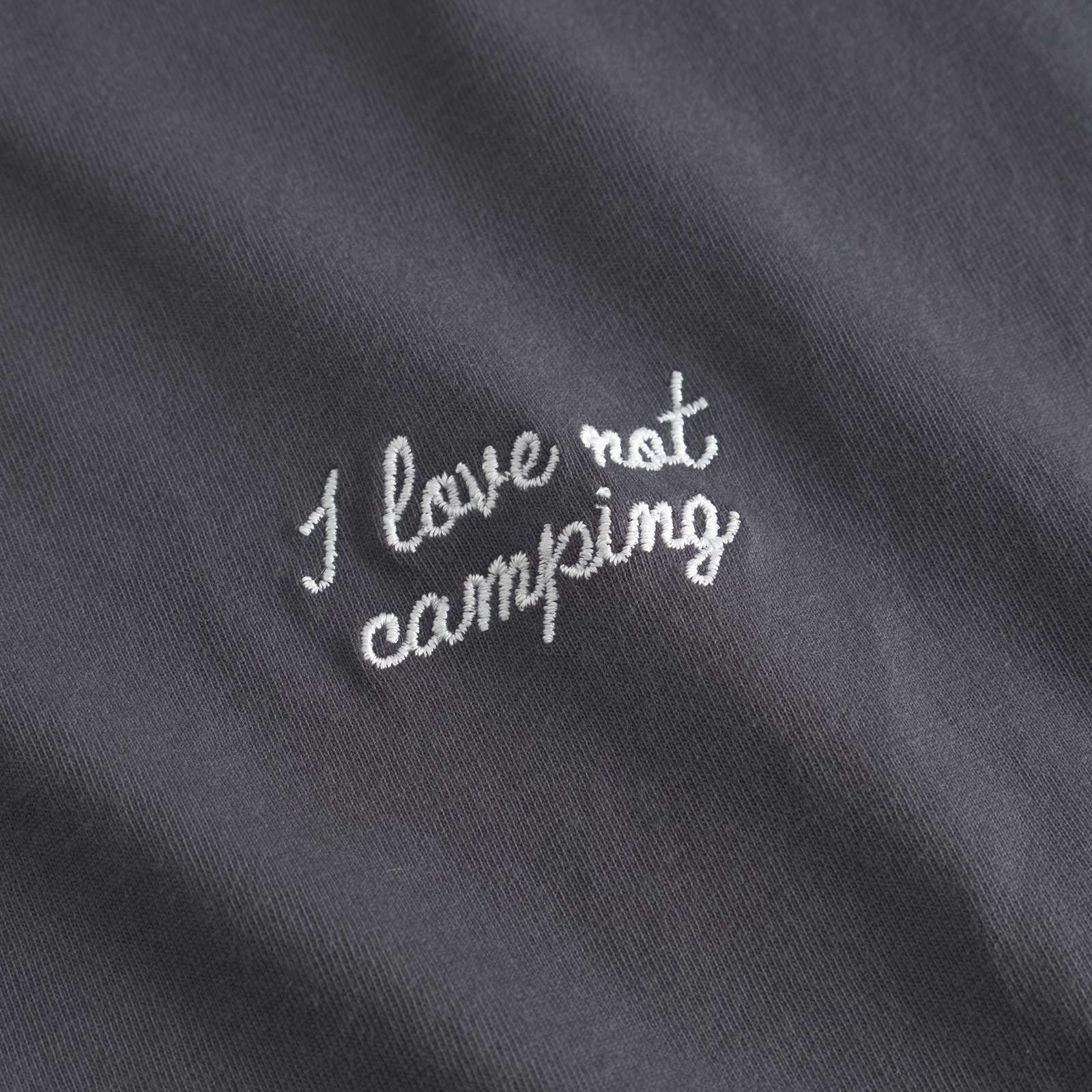 T-shirt Visby Love Not Camping Charcoal