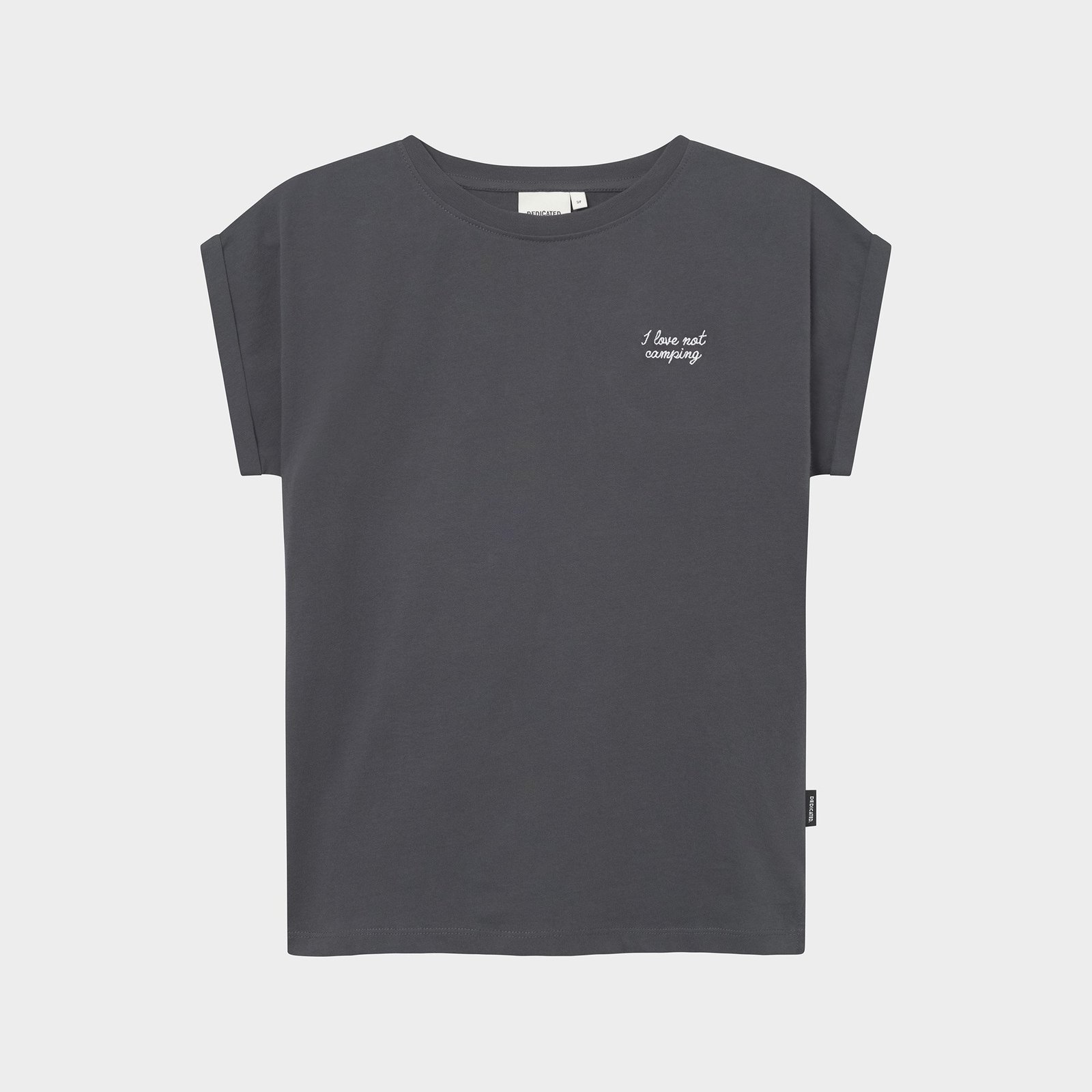 T-shirt Visby Love Not Camping Charcoal
