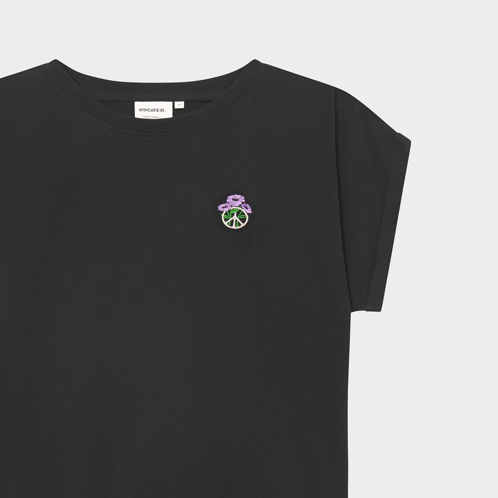 T-shirt Visby Peace Bloom Black