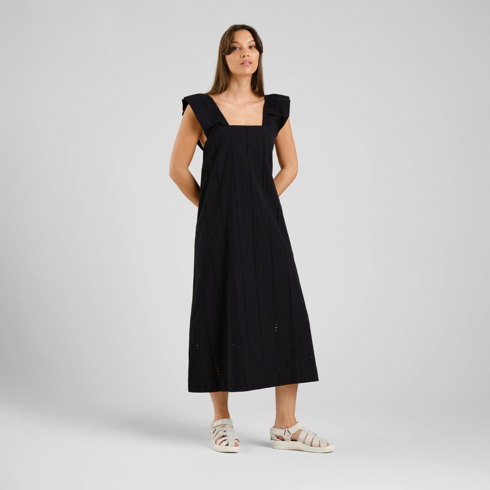 Dress Landsort Schiffli Black