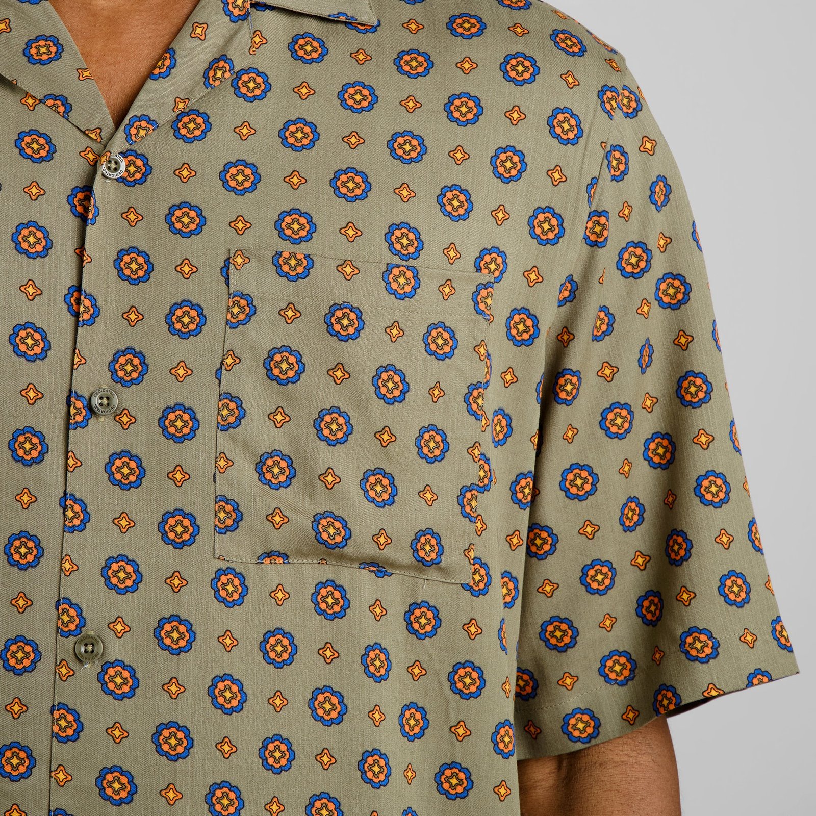Shirt Marstrand Medallion Ditsy Green