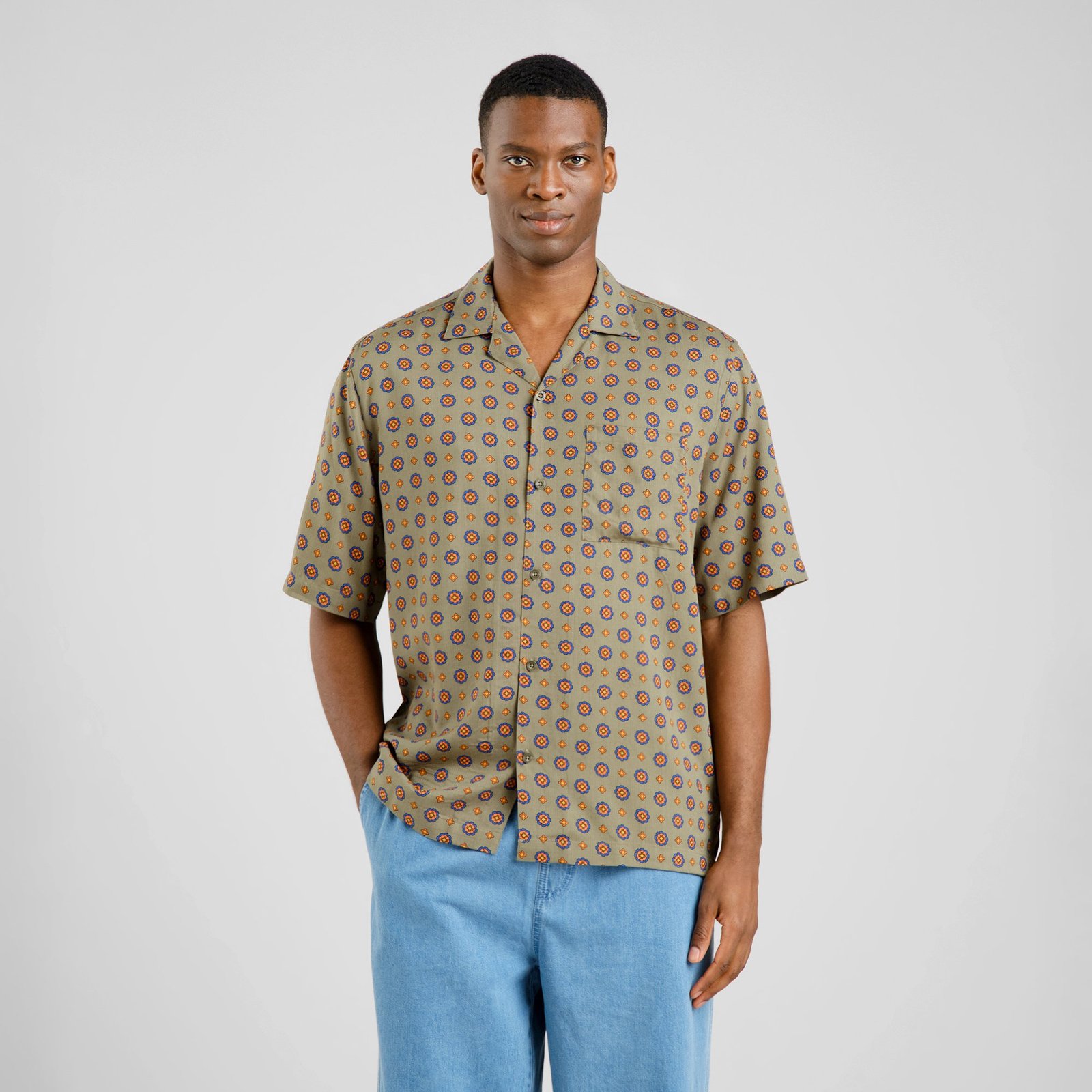 Shirt Marstrand Medallion Ditsy Green
