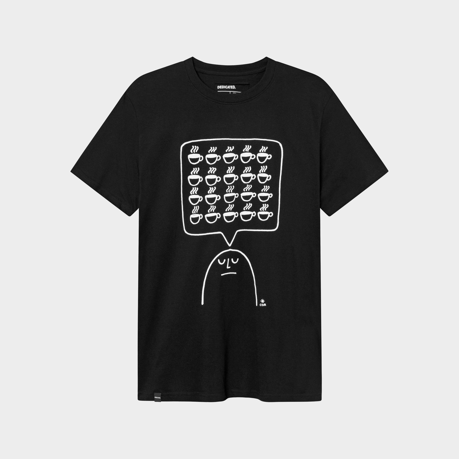 T-shirt Stockholm Coffee Mind Black