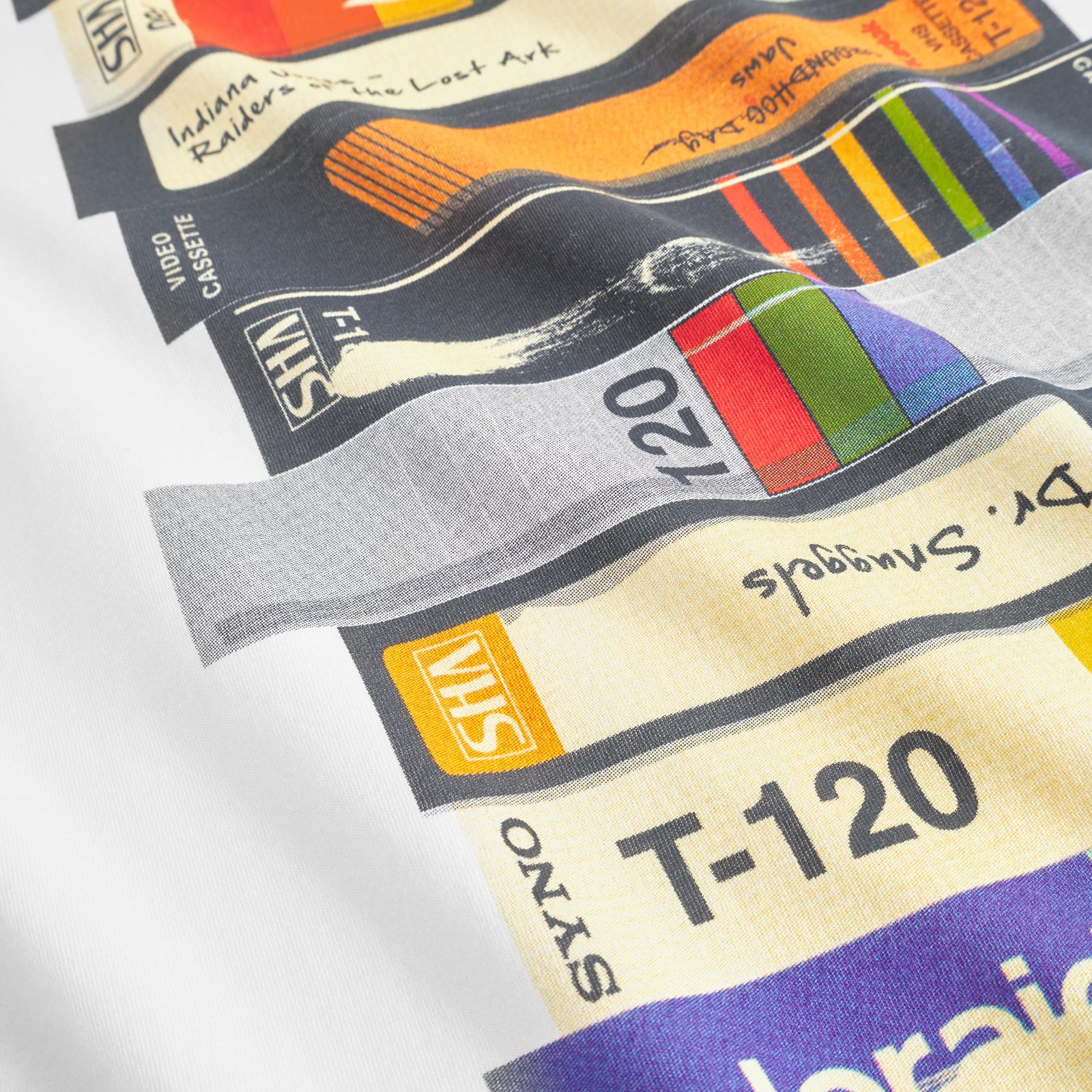 T-shirt Stockholm Video Retro White