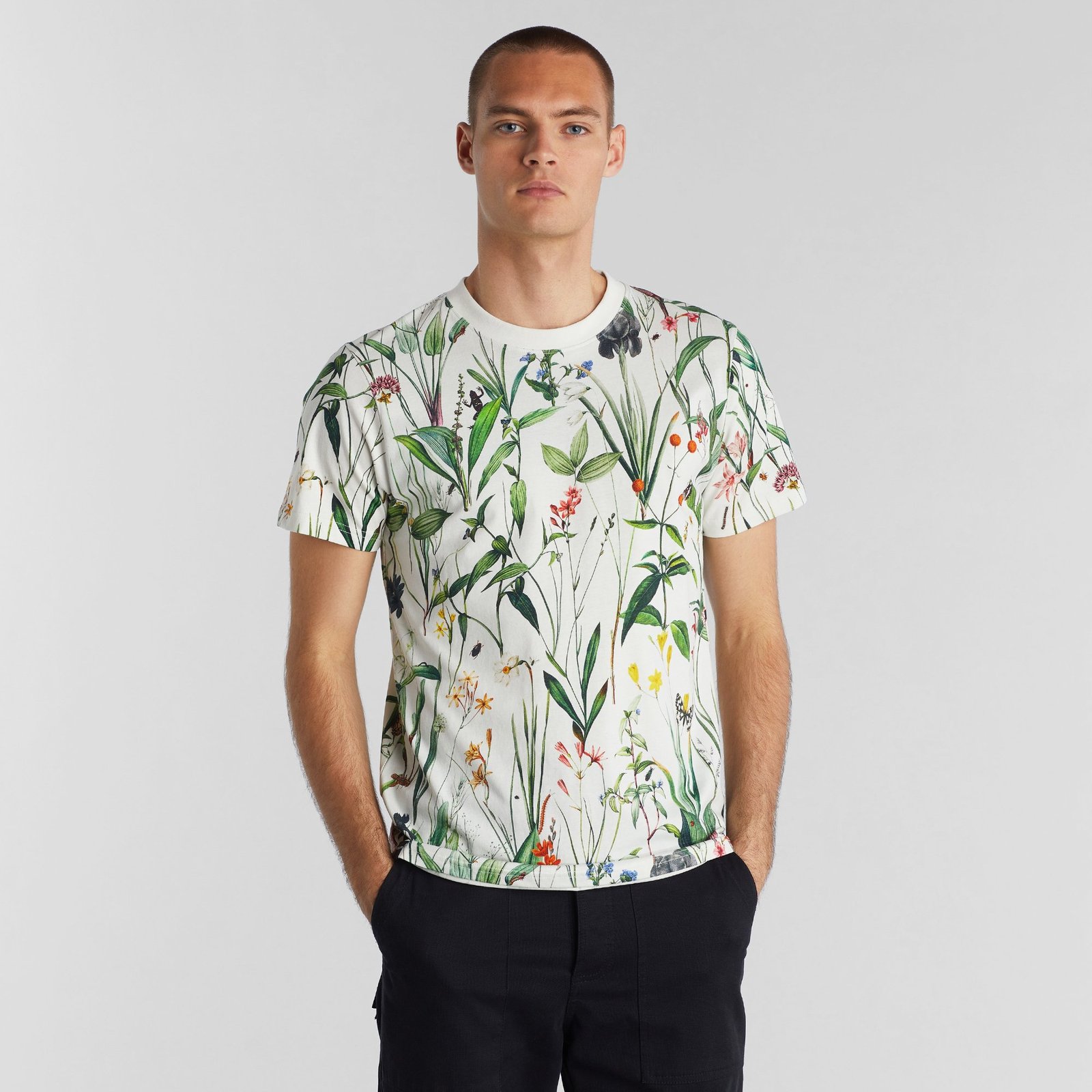 T-shirt Stockholm Flower Field Off-White