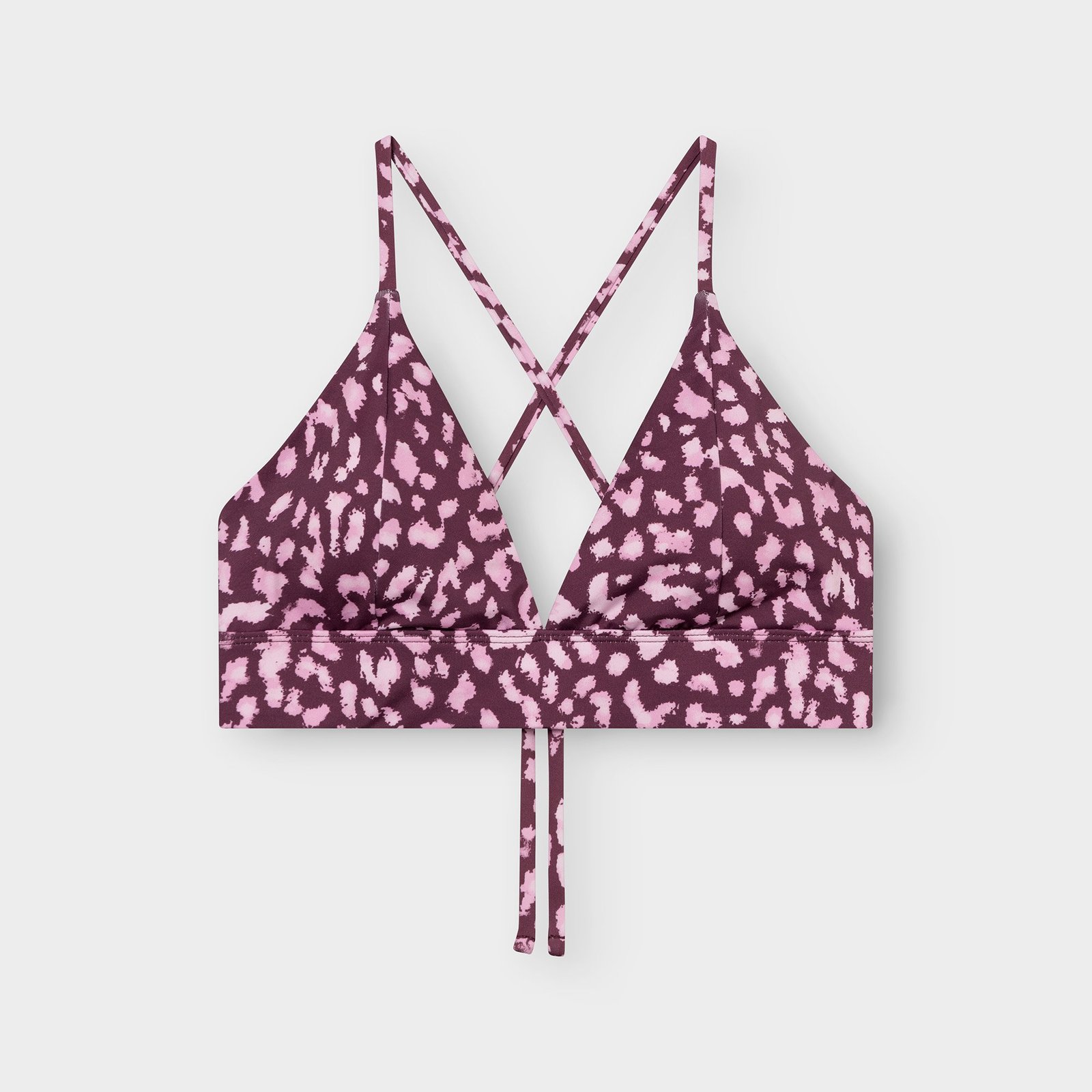 Bikini Top Alva Leopard Burgundy