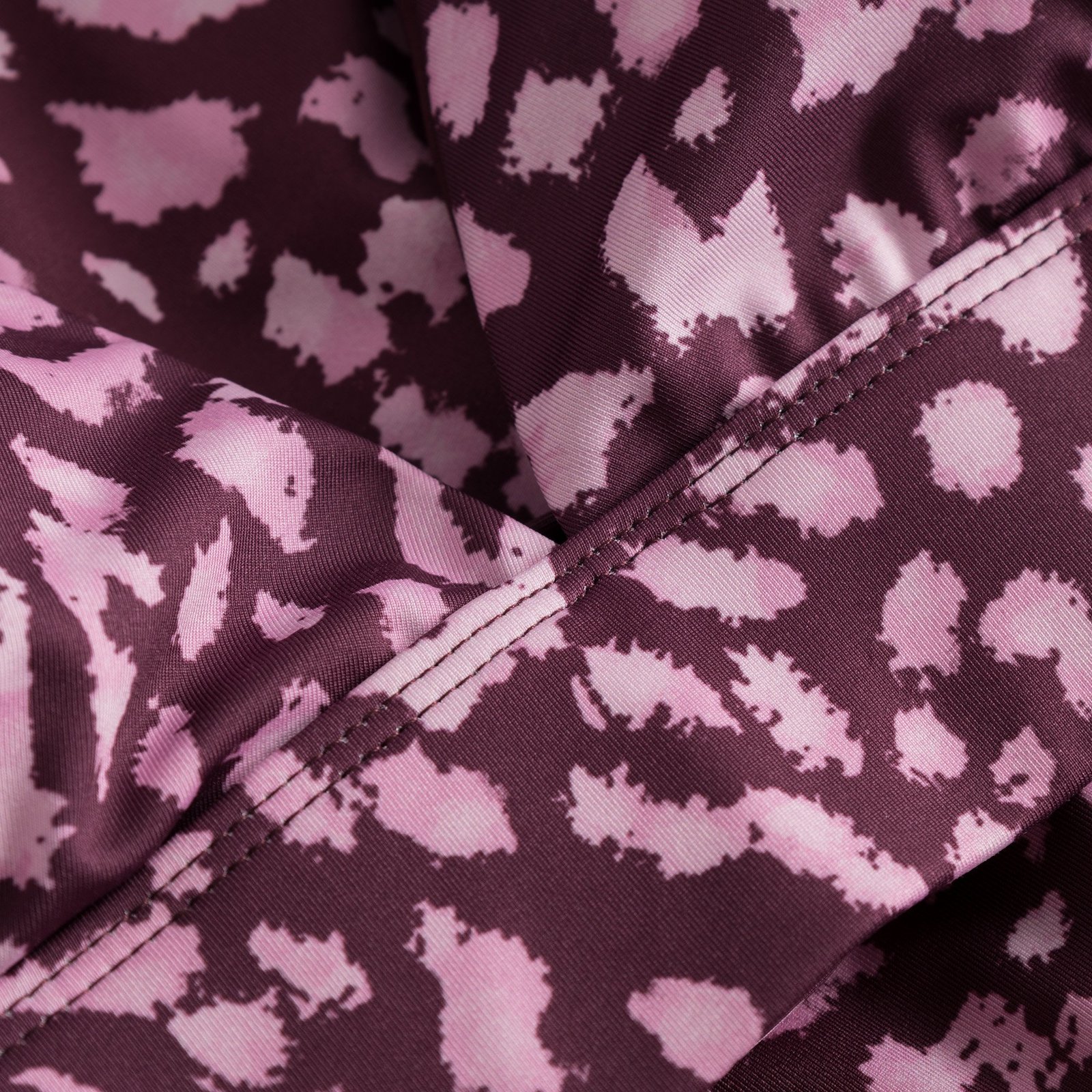 Bikini Top Alva Leopard Burgundy