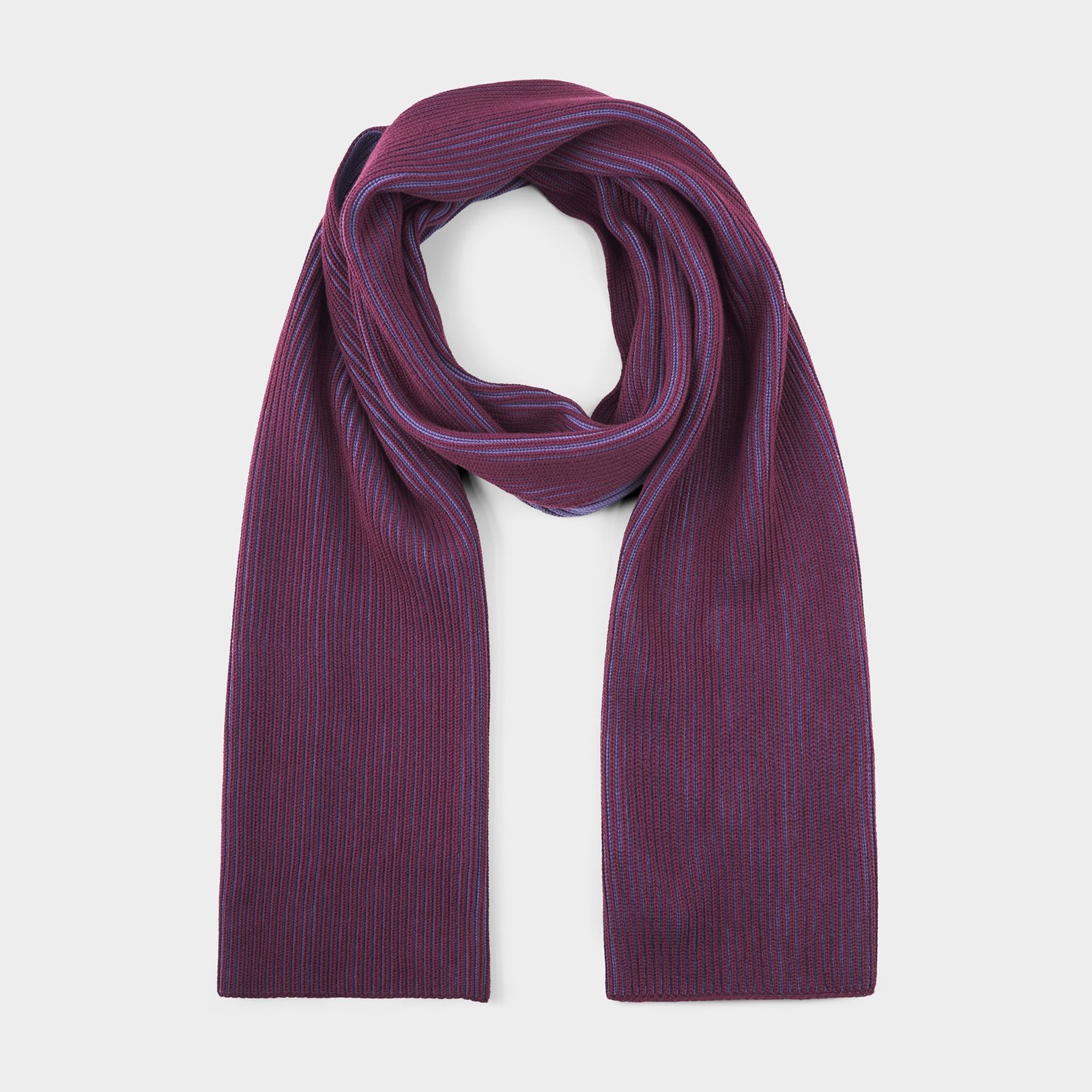 Scarf Norrfors Brioche Fig Red/Heron Blue