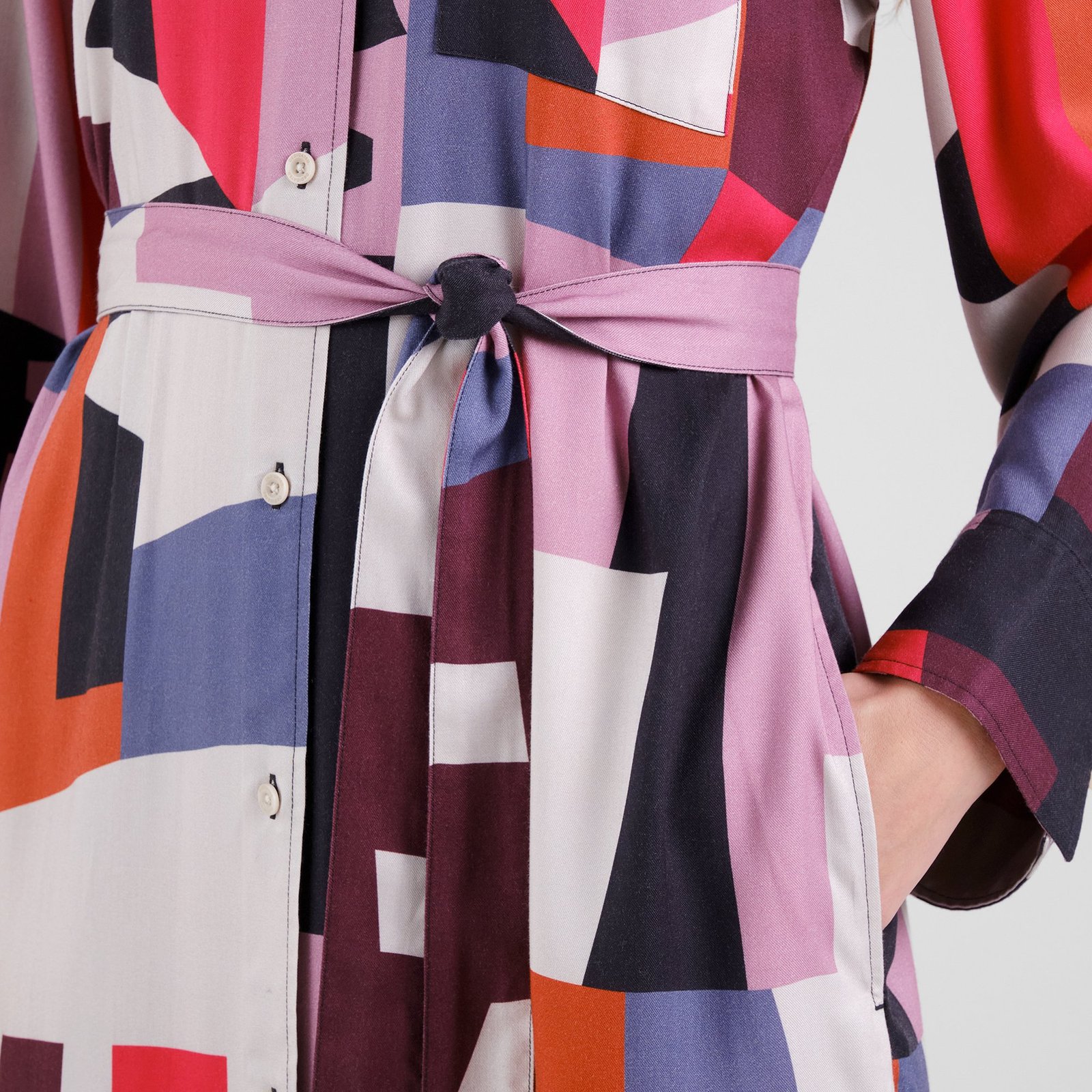 Shirt Dress Kvilla Abstract Chaos Multi Color