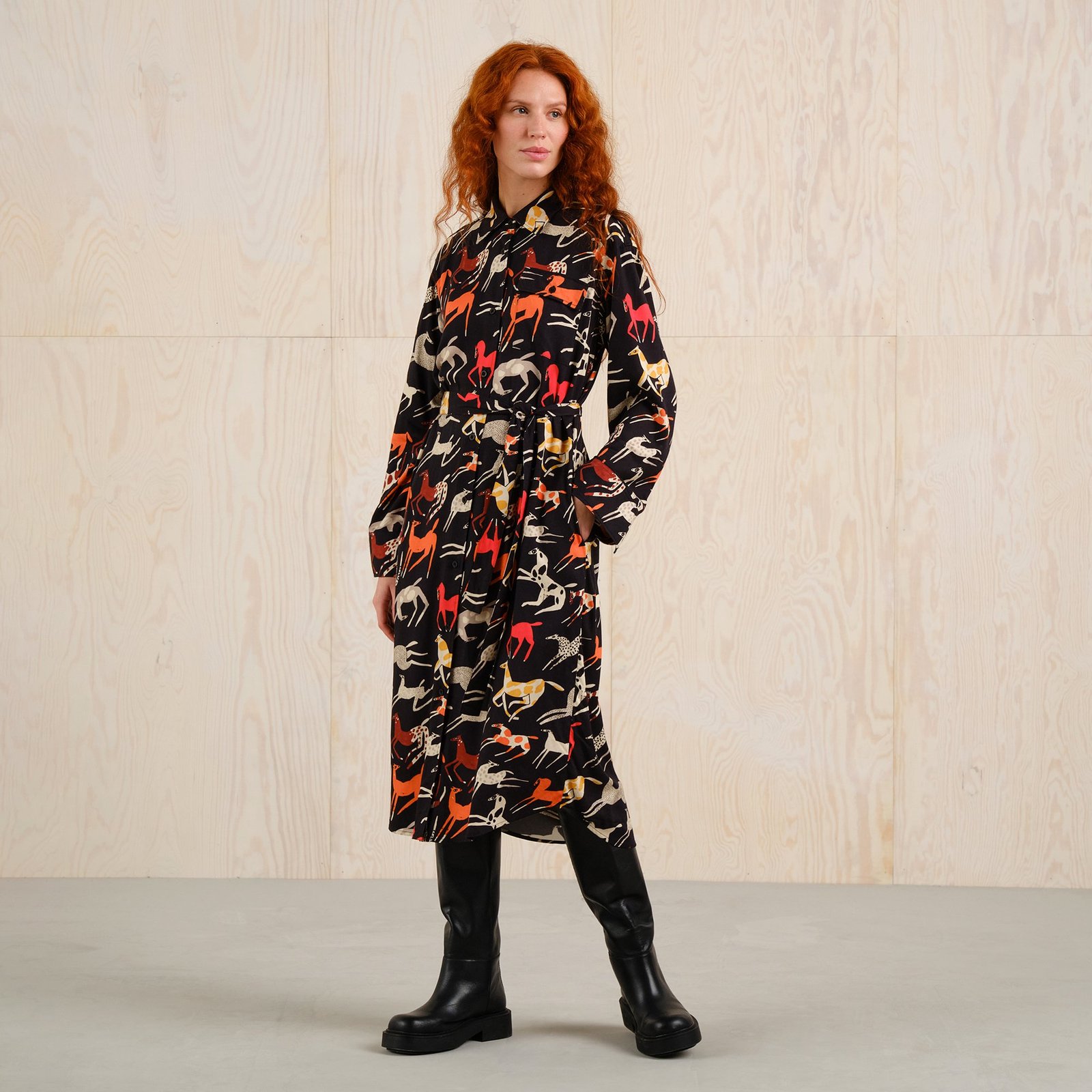 Shirt Dress Kvilla Mustang Party Black