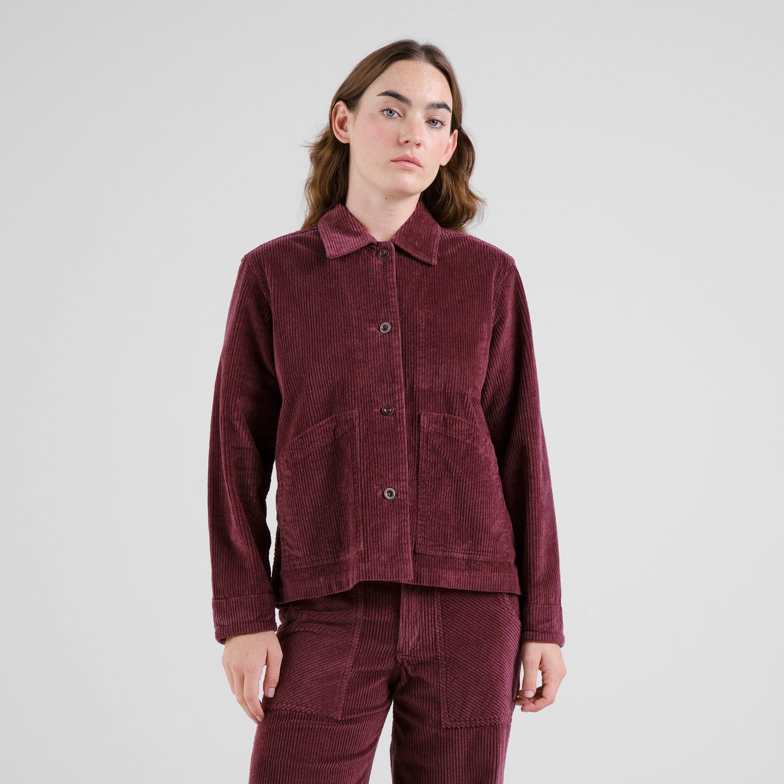 Jacket Stiby Corduroy Fig Red
