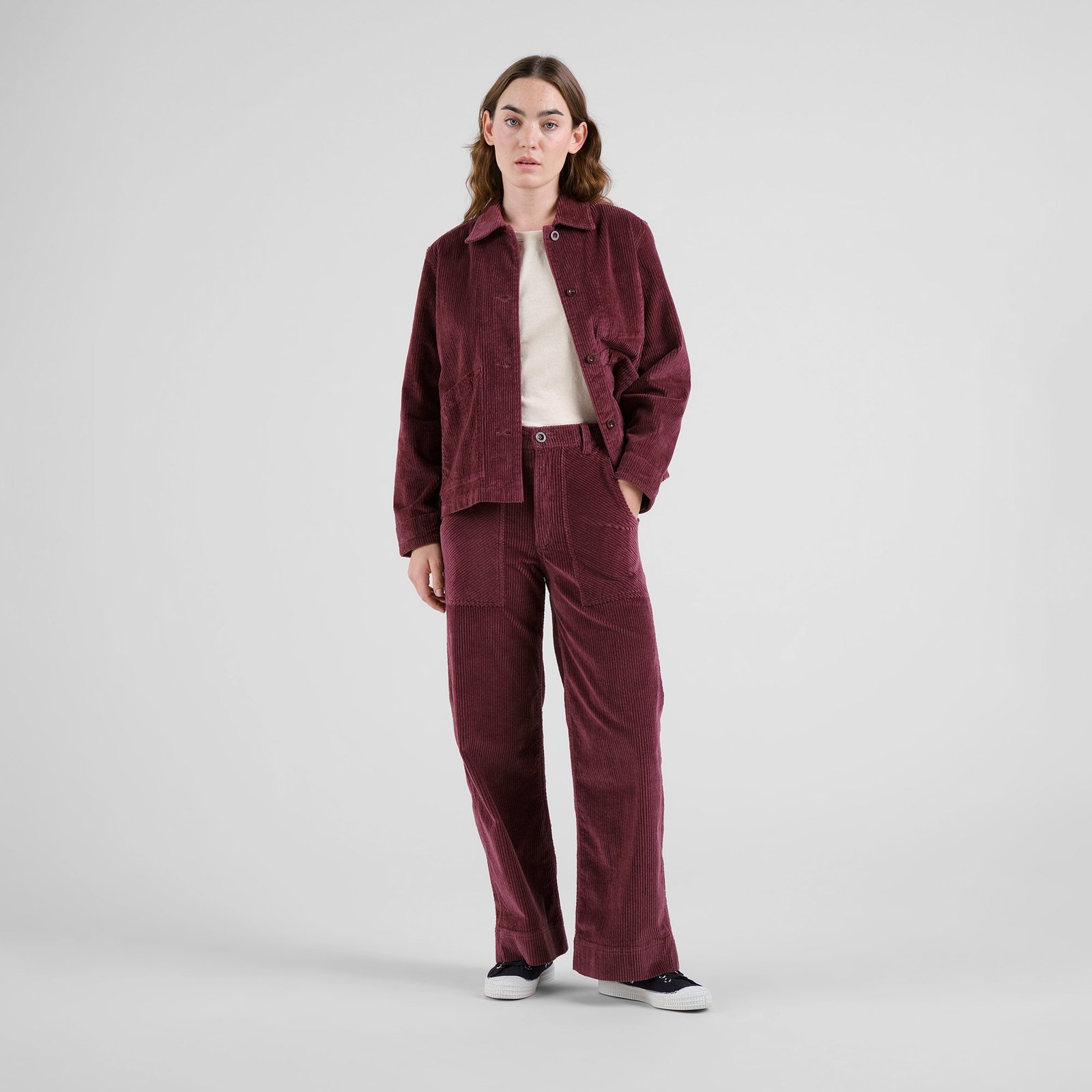 Jacket Stiby Corduroy Fig Red