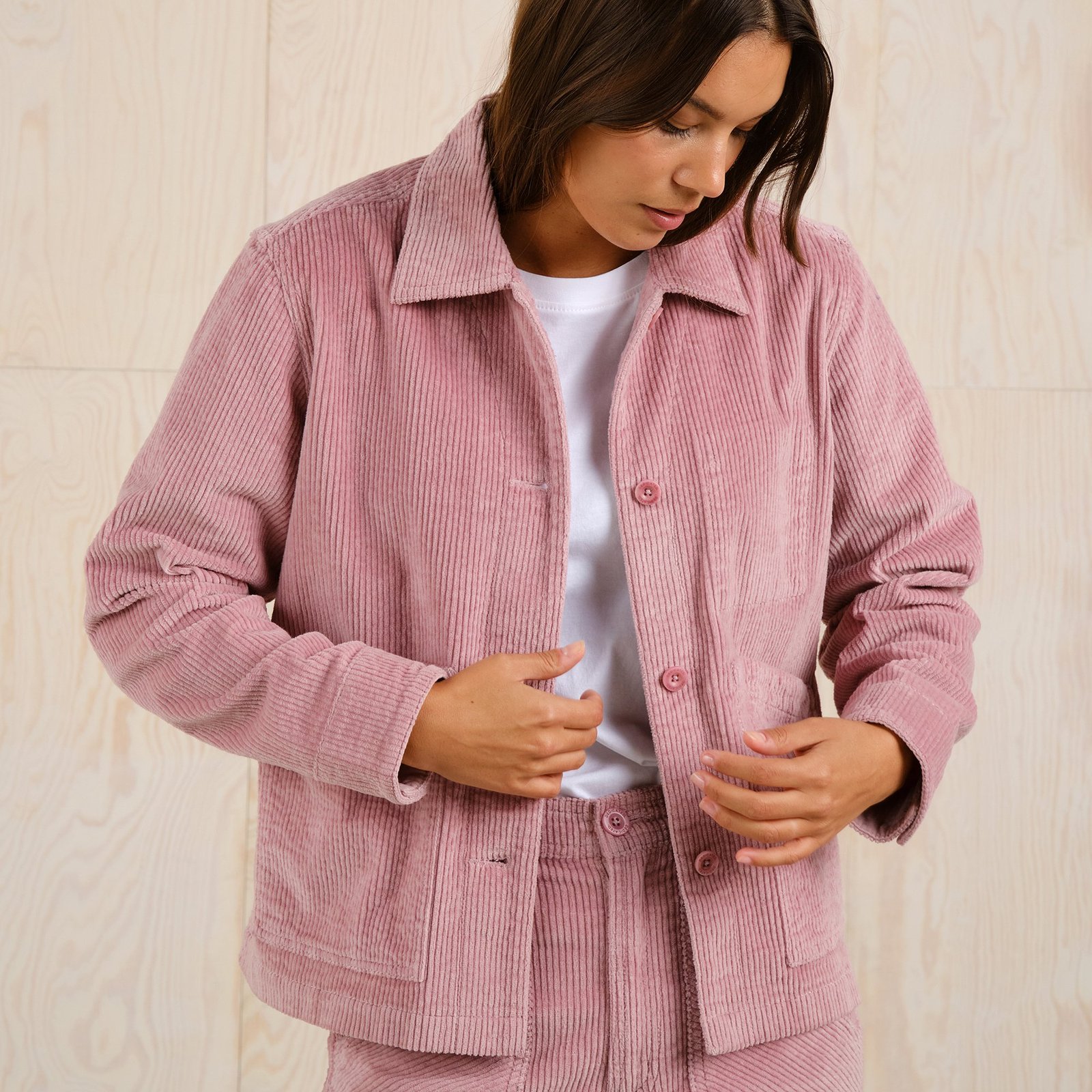 Jacket Stiby Corduroy Lilas Pink