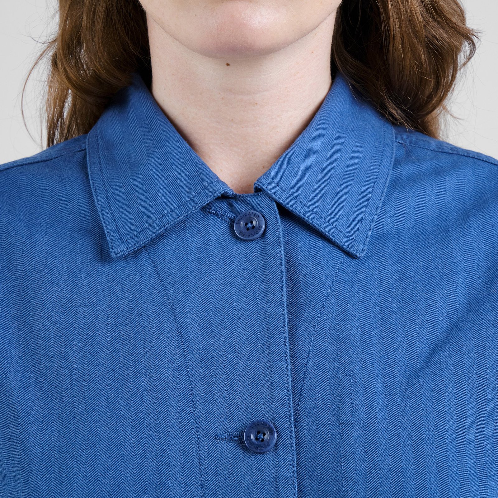 Jacket Stiby Herringbone True Blue