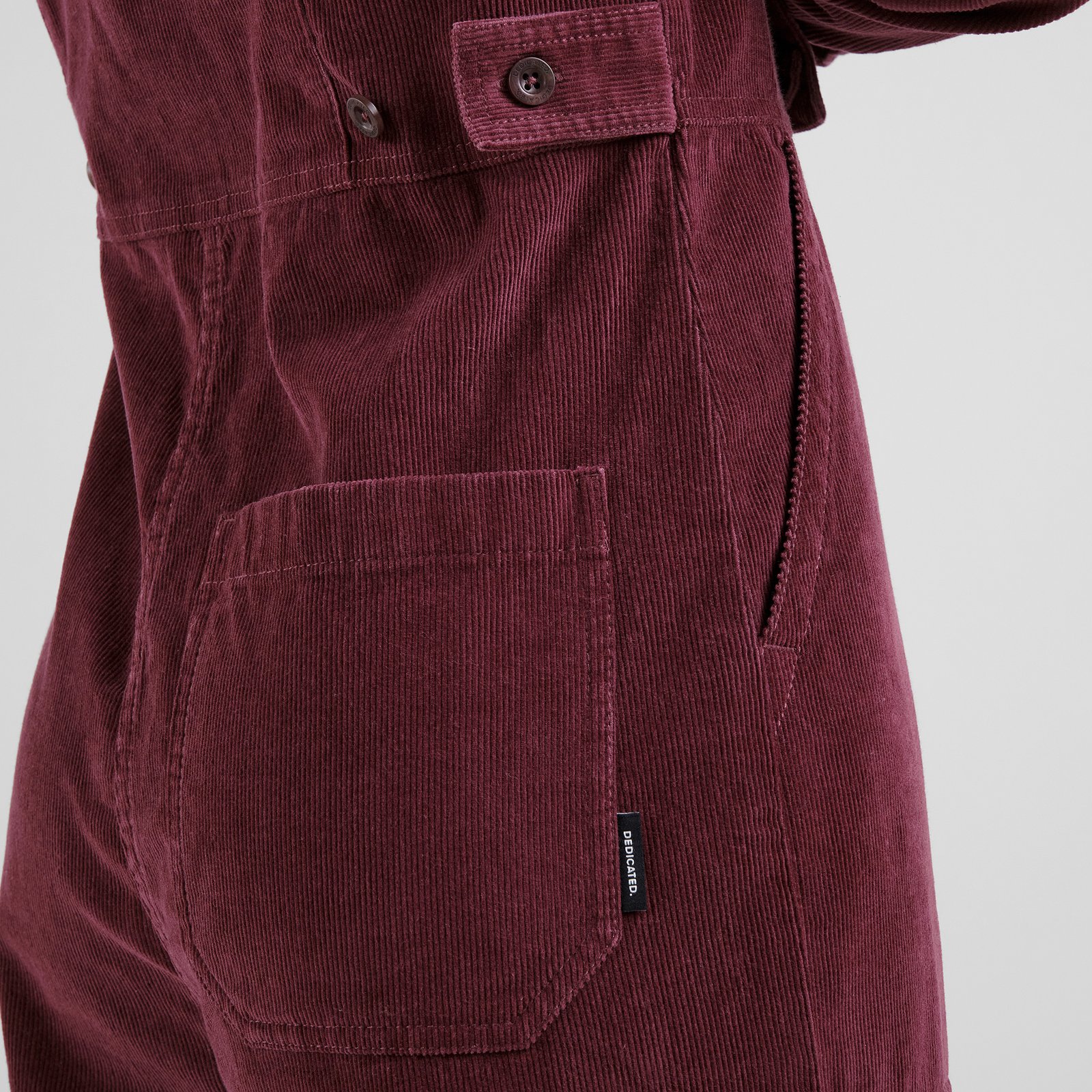 Overall Docksta Corduroy Fig Red