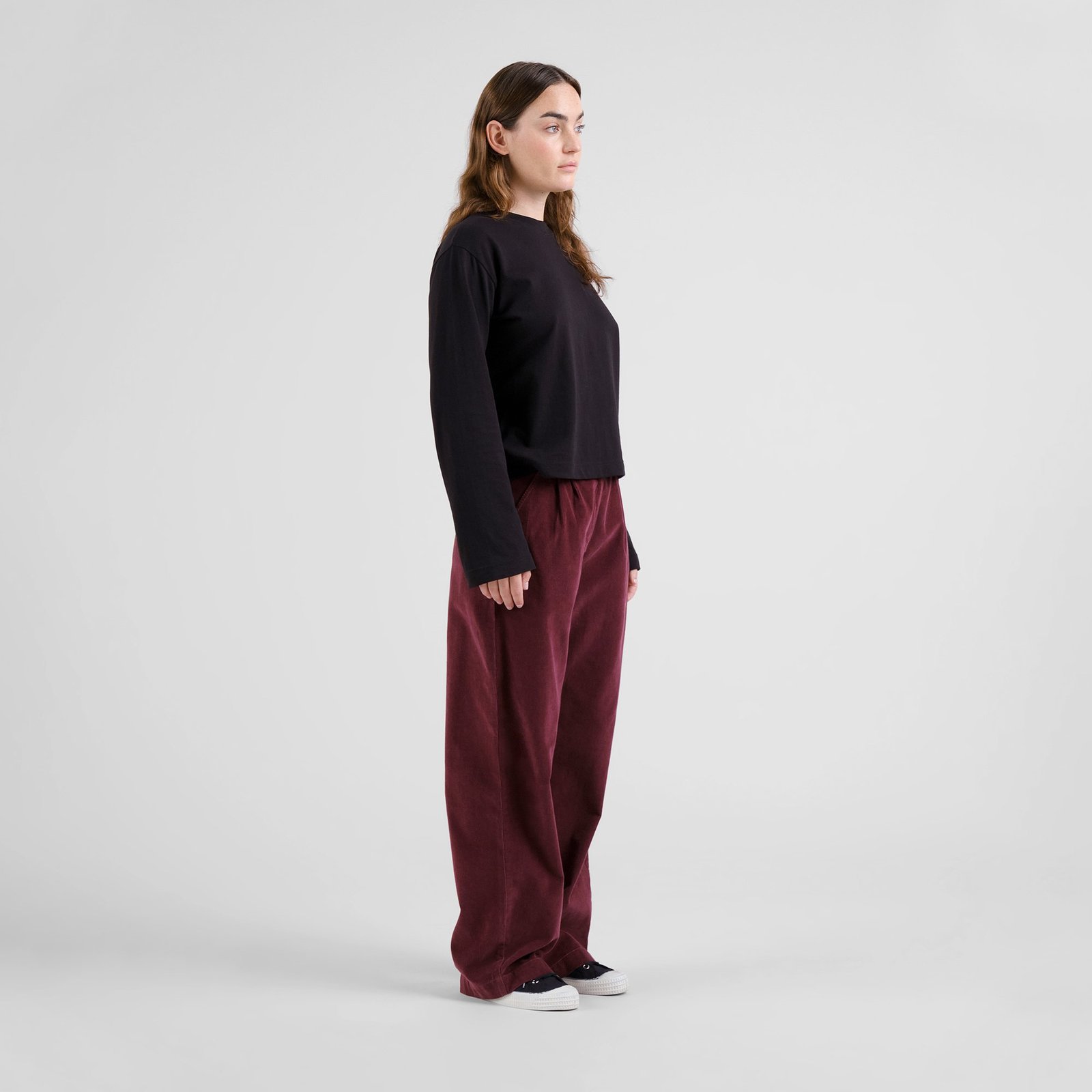 Pants Vickleby Corduroy Fig Red