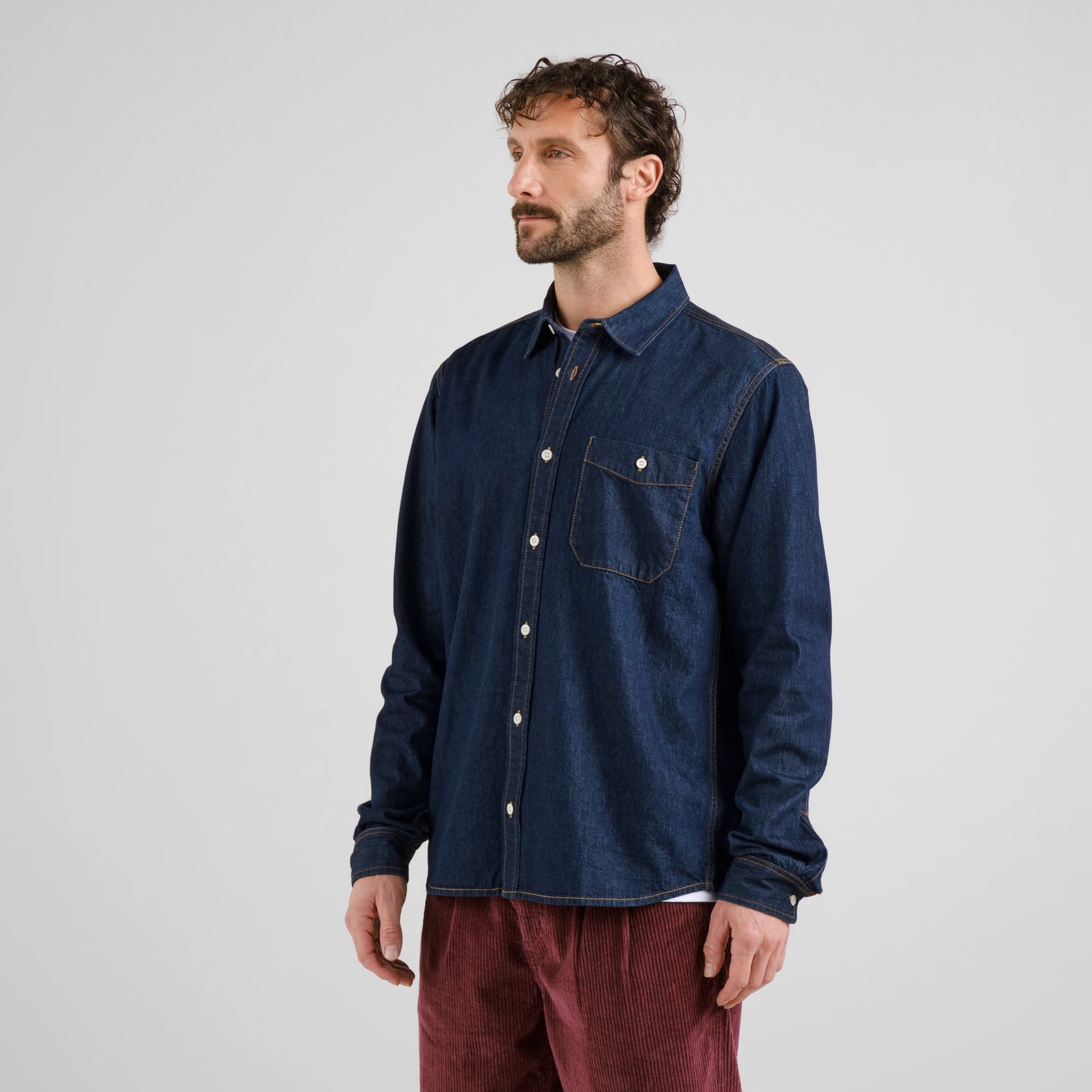 Shirt Lunnevik Denim Dark Blue