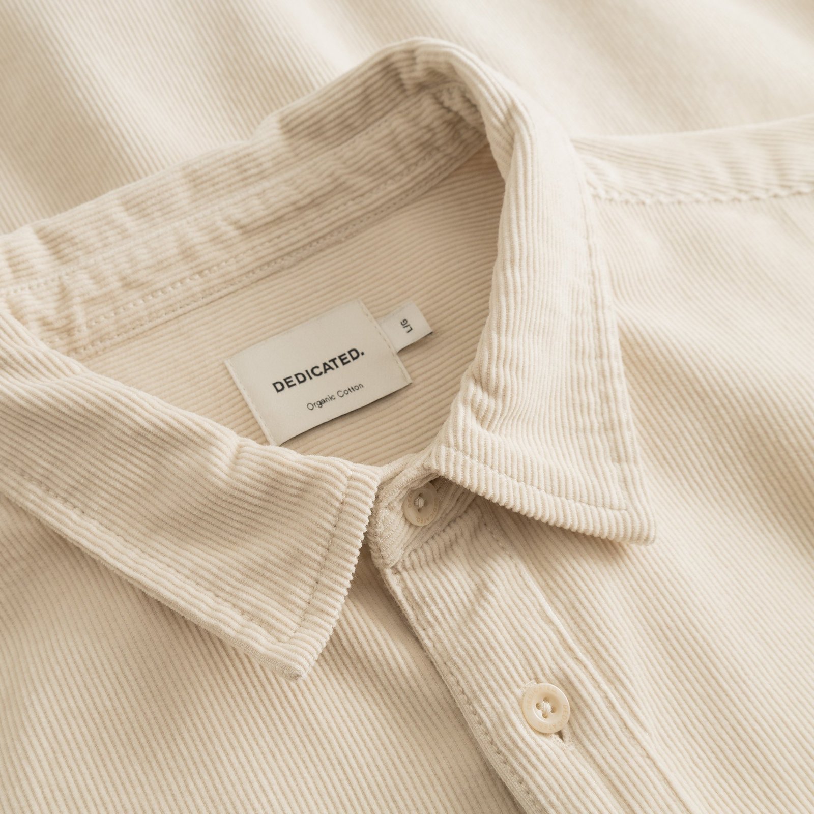 Shirt Varberg Corduroy Oat White