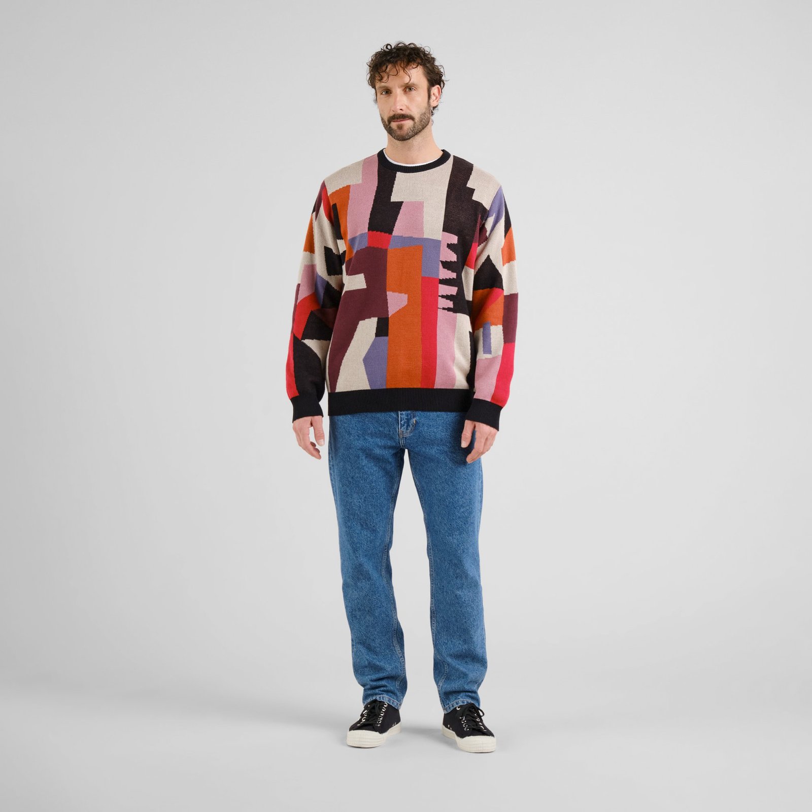 Sweater Mora Abstract Chaos Multi Color
