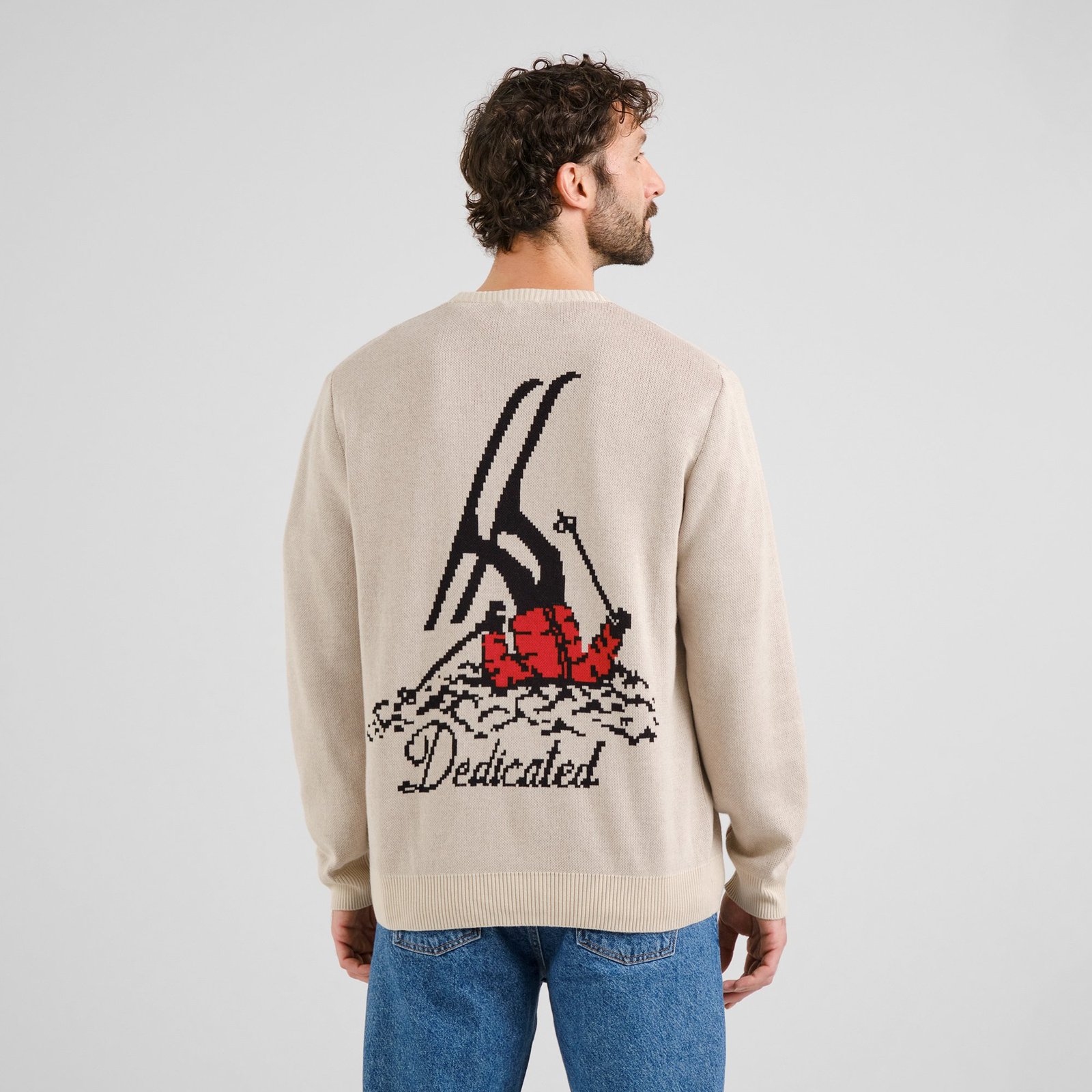 Sweater Mora Fallen Skier Oat White