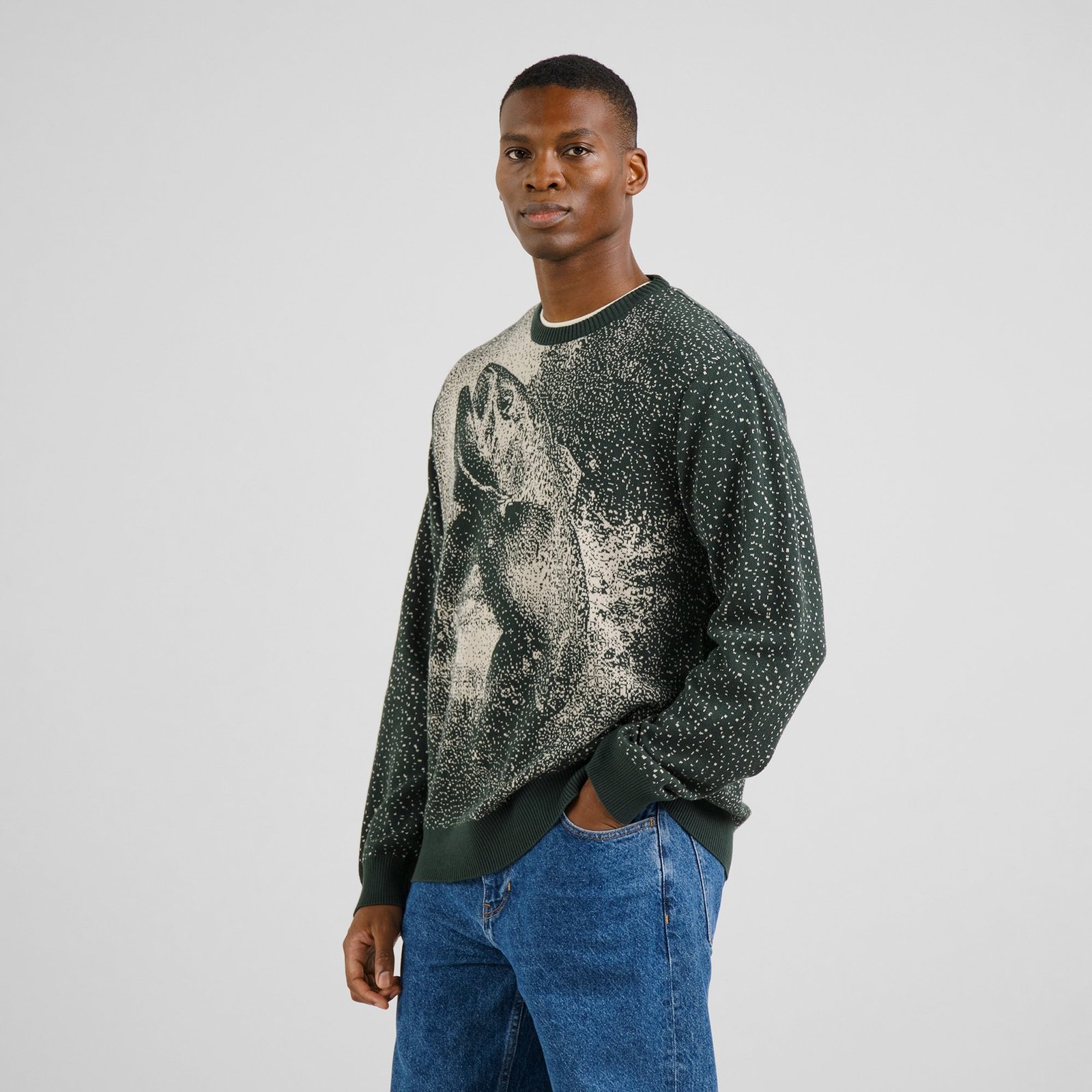 Sweater Mora Jumping Trout Dark Green