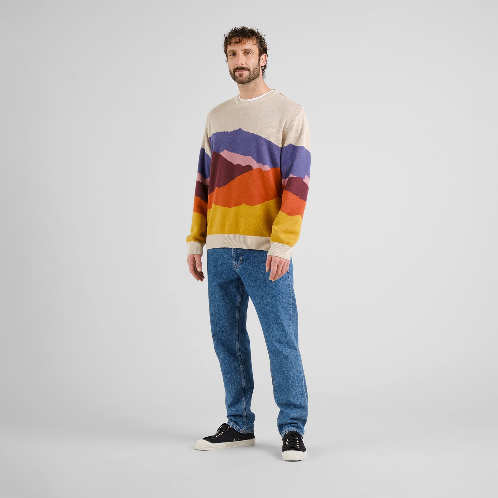 Sweater Mora Landscape Colors Multi Color